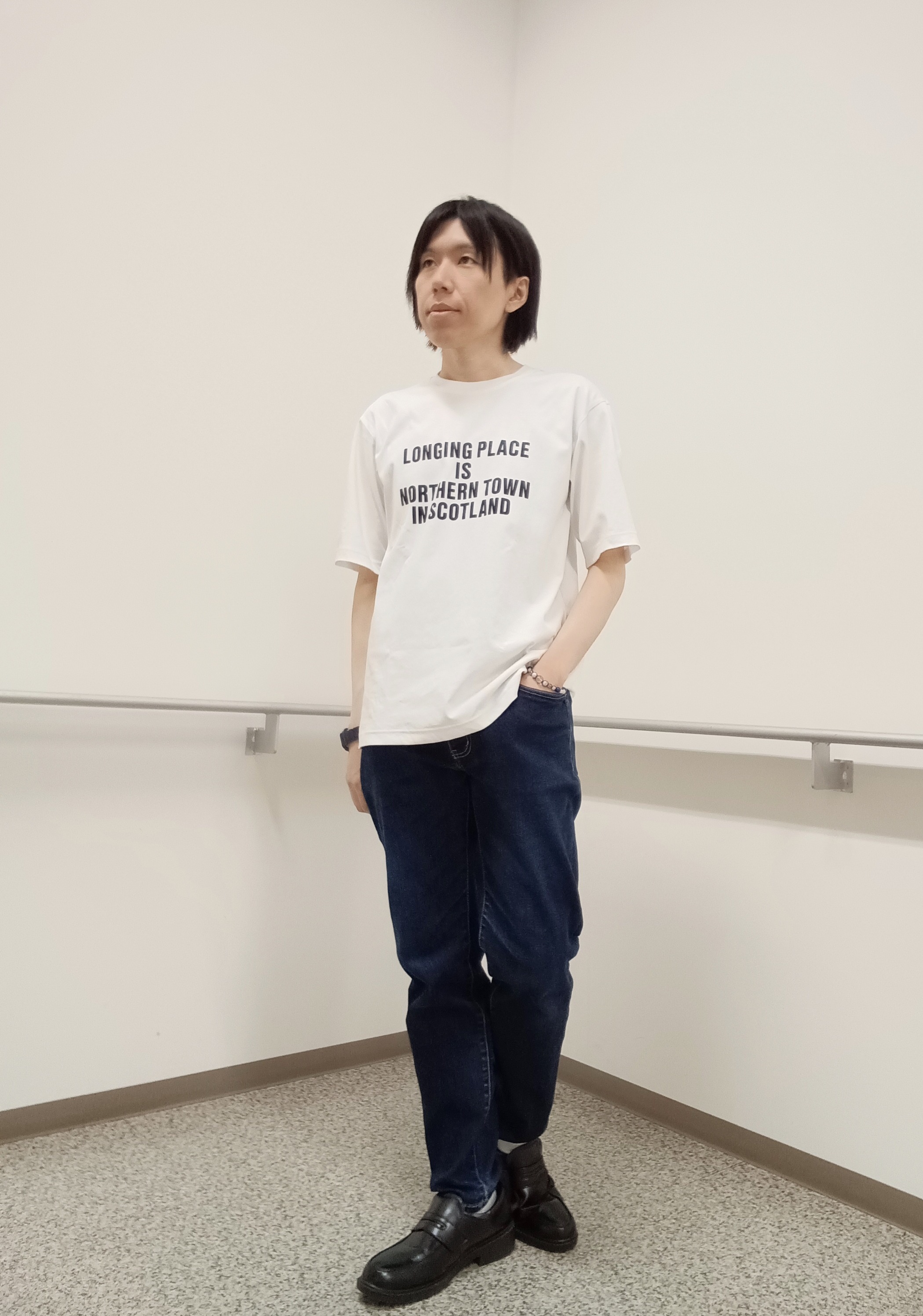moritaさんの「TAKEO KIKUCHI｜【吸汗速乾】タイル柄プリント 半袖シャツ」を使ったコーディネート