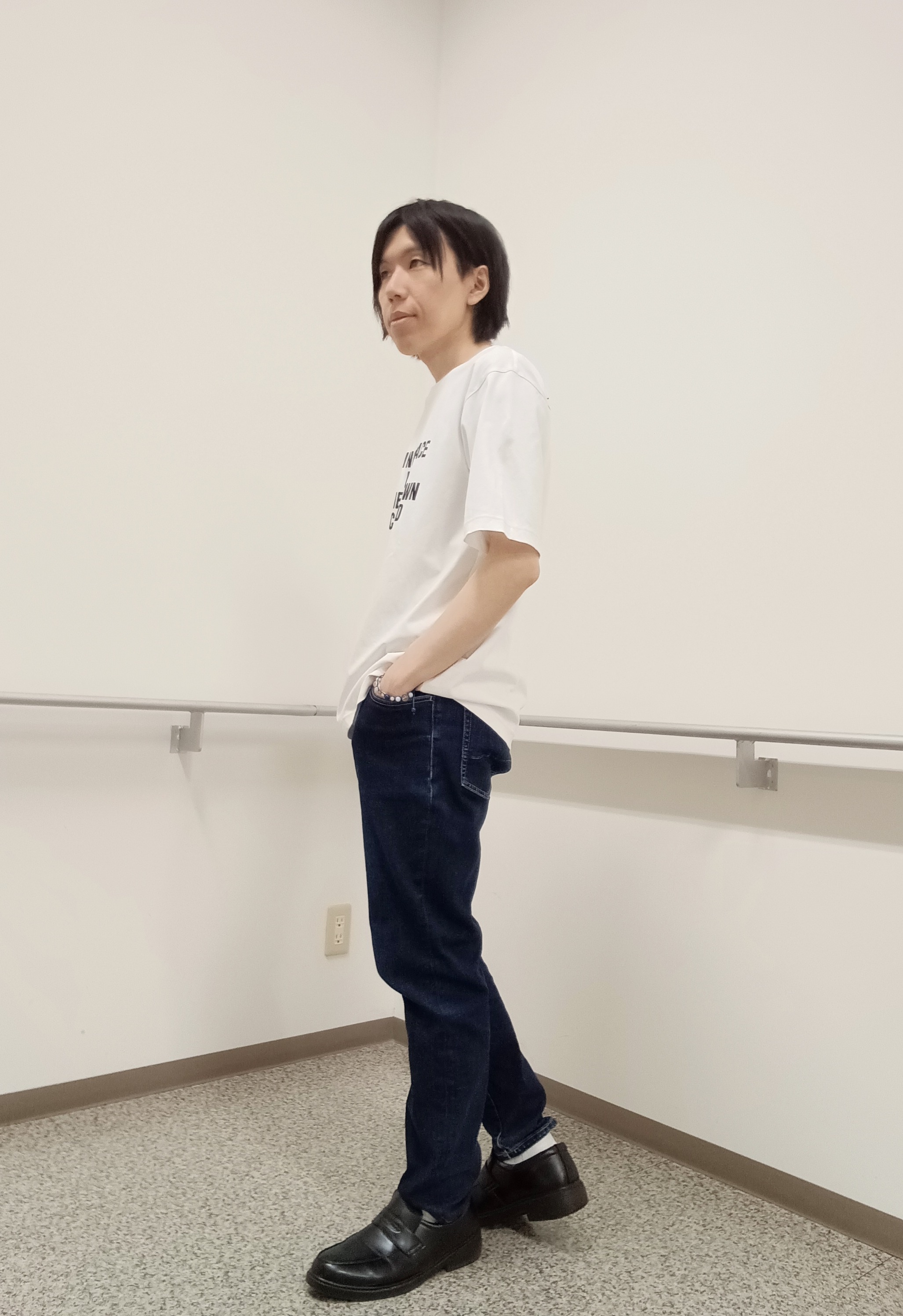 moritaさんの「TAKEO KIKUCHI｜【吸汗速乾】タイル柄プリント 半袖シャツ」を使ったコーディネート