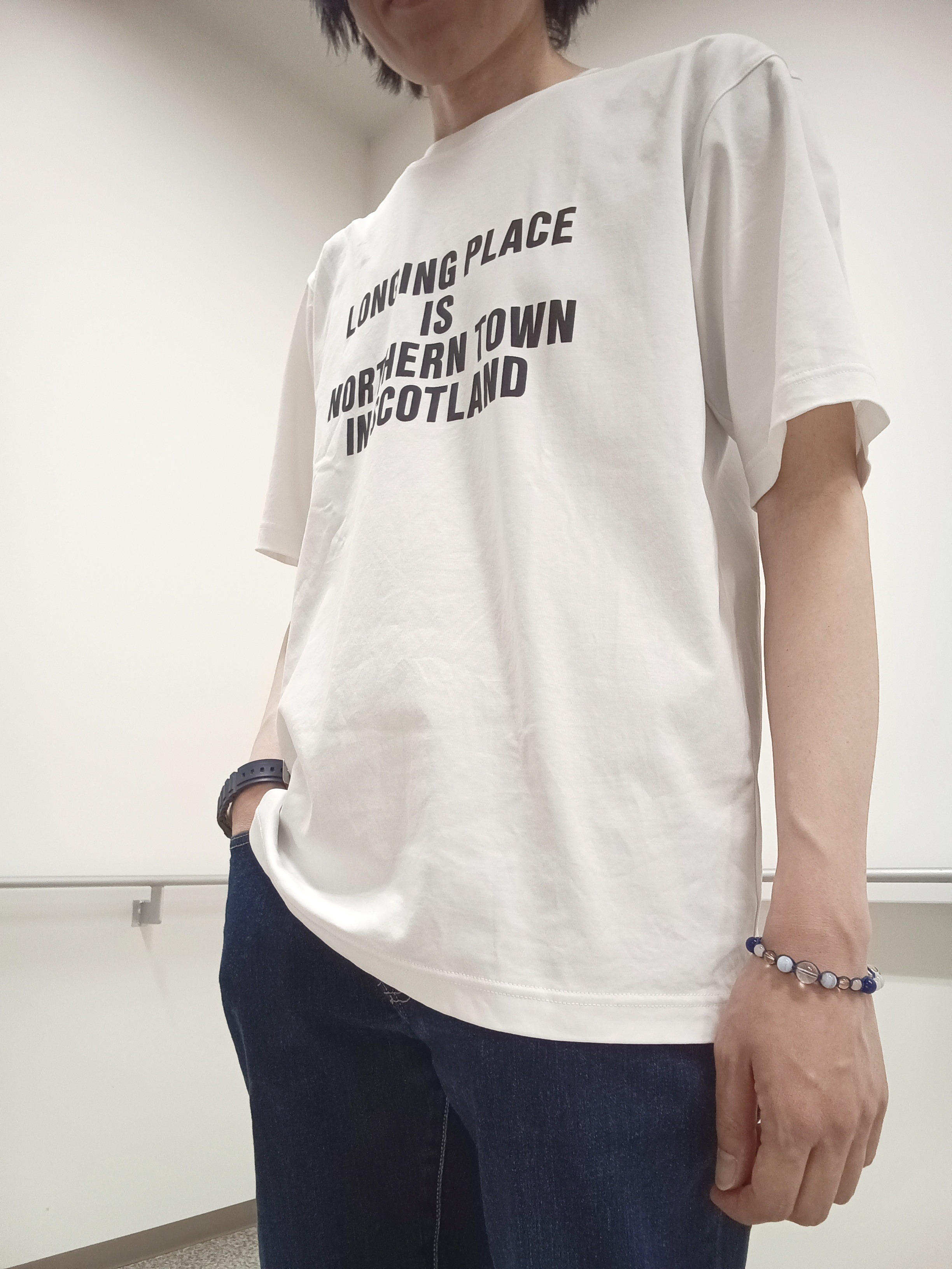 moritaさんの「TAKEO KIKUCHI｜【吸汗速乾】タイル柄プリント 半袖シャツ」を使ったコーディネート