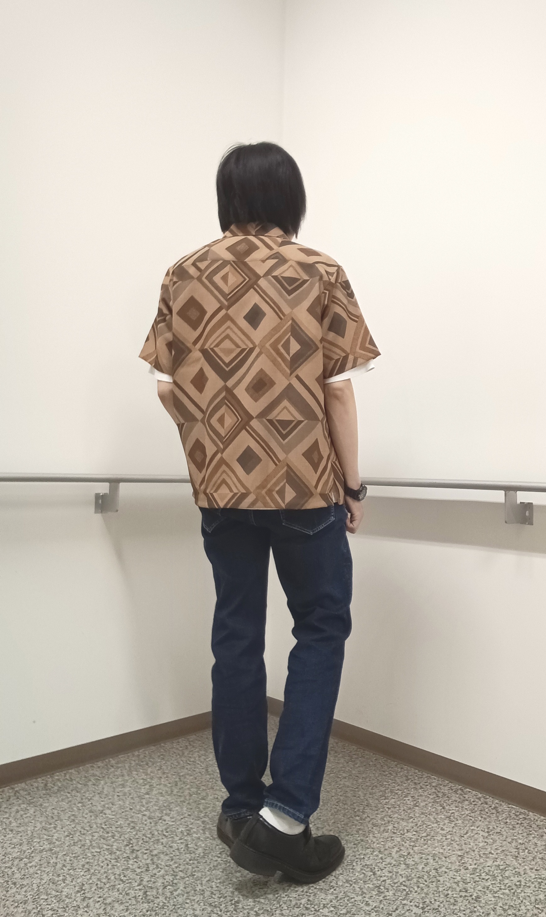moritaさんの「TAKEO KIKUCHI｜【吸汗速乾】タイル柄プリント 半袖シャツ」を使ったコーディネート