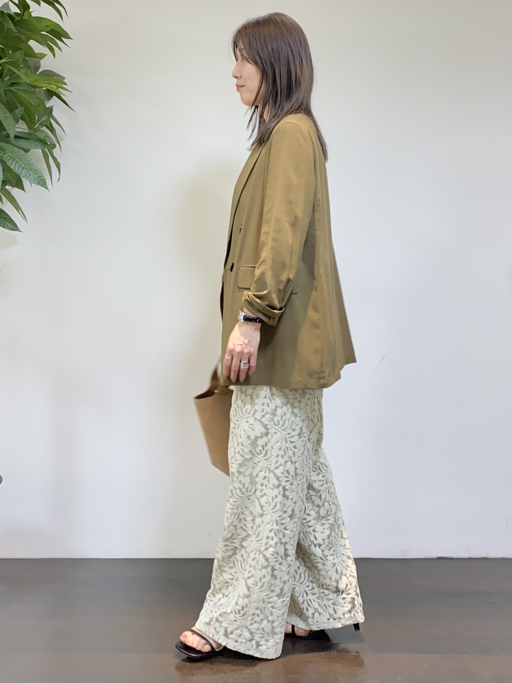 tomoさんの「UNTITLED｜【セットアップ可/接触冷感/通気性】ドライシアーダブルジャケット」を使ったコーディネート