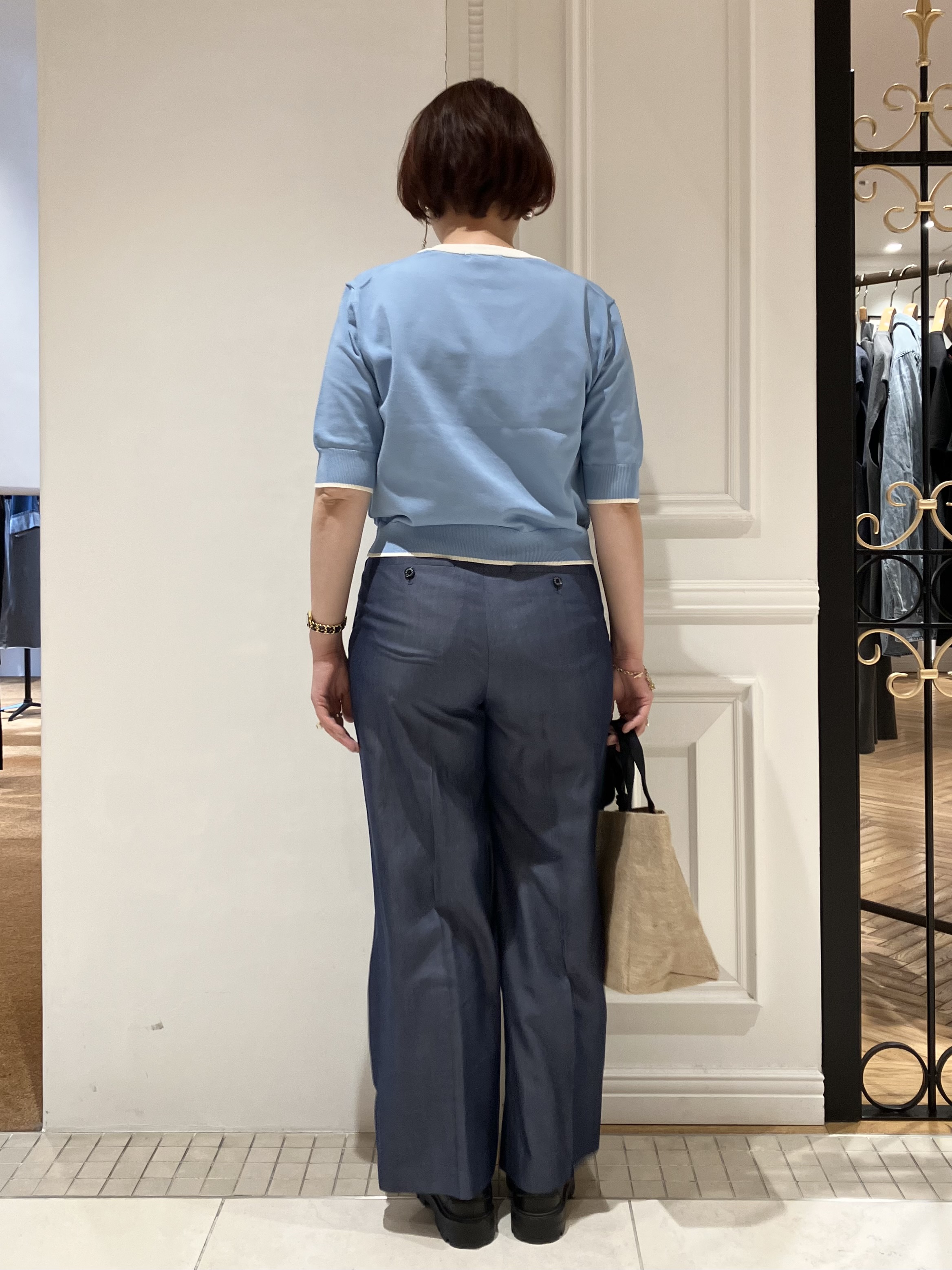 TAJIさんの「DRESSTERIOR｜【otonaMUSE5月号掲載/UVカット/ウォッシャブル】クールタッチ コンビ カーディガン」を使ったコーディネート