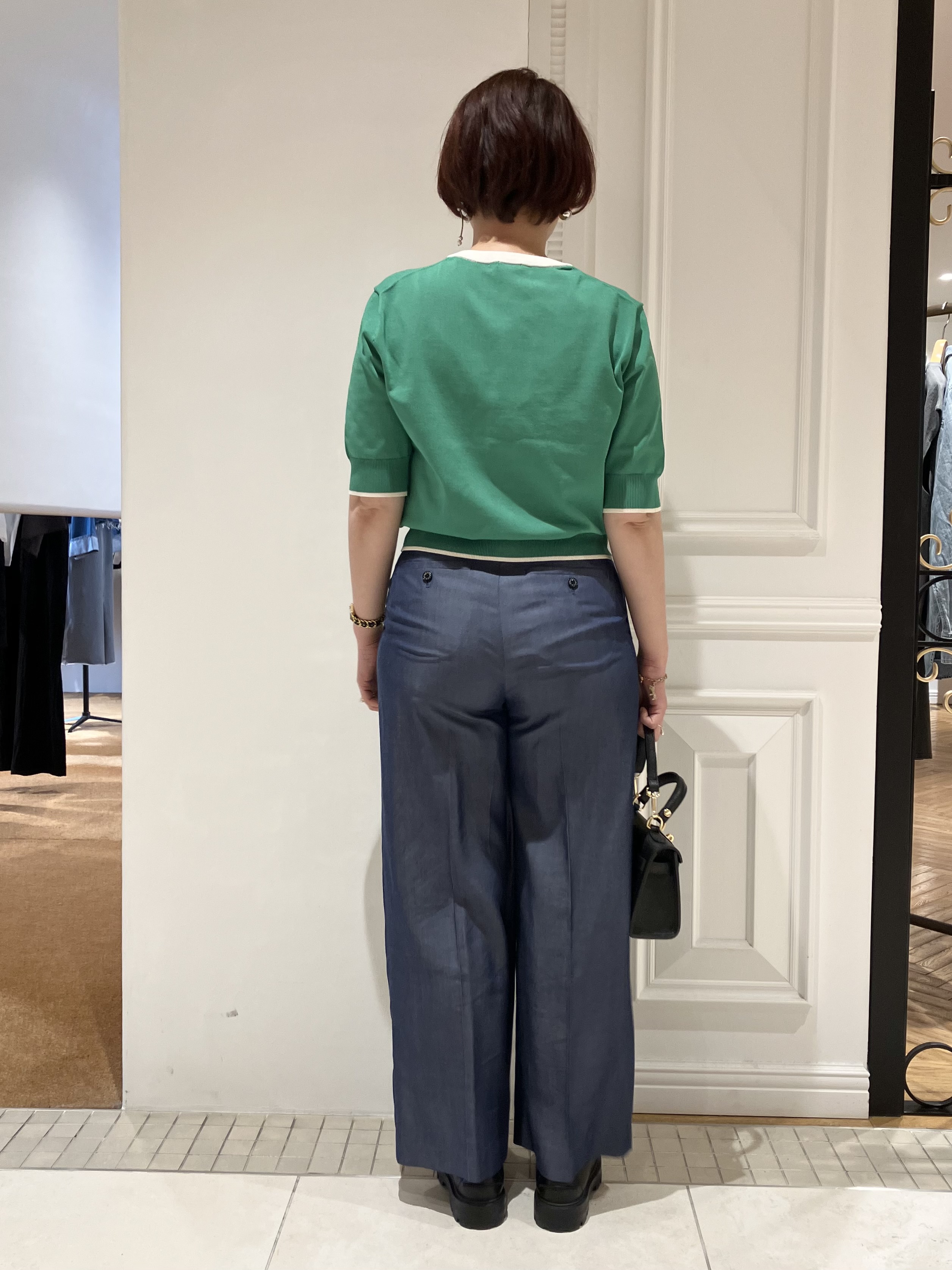 TAJIさんの「DRESSTERIOR｜【otonaMUSE5月号掲載/UVカット/ウォッシャブル】クールタッチ コンビ カーディガン」を使ったコーディネート