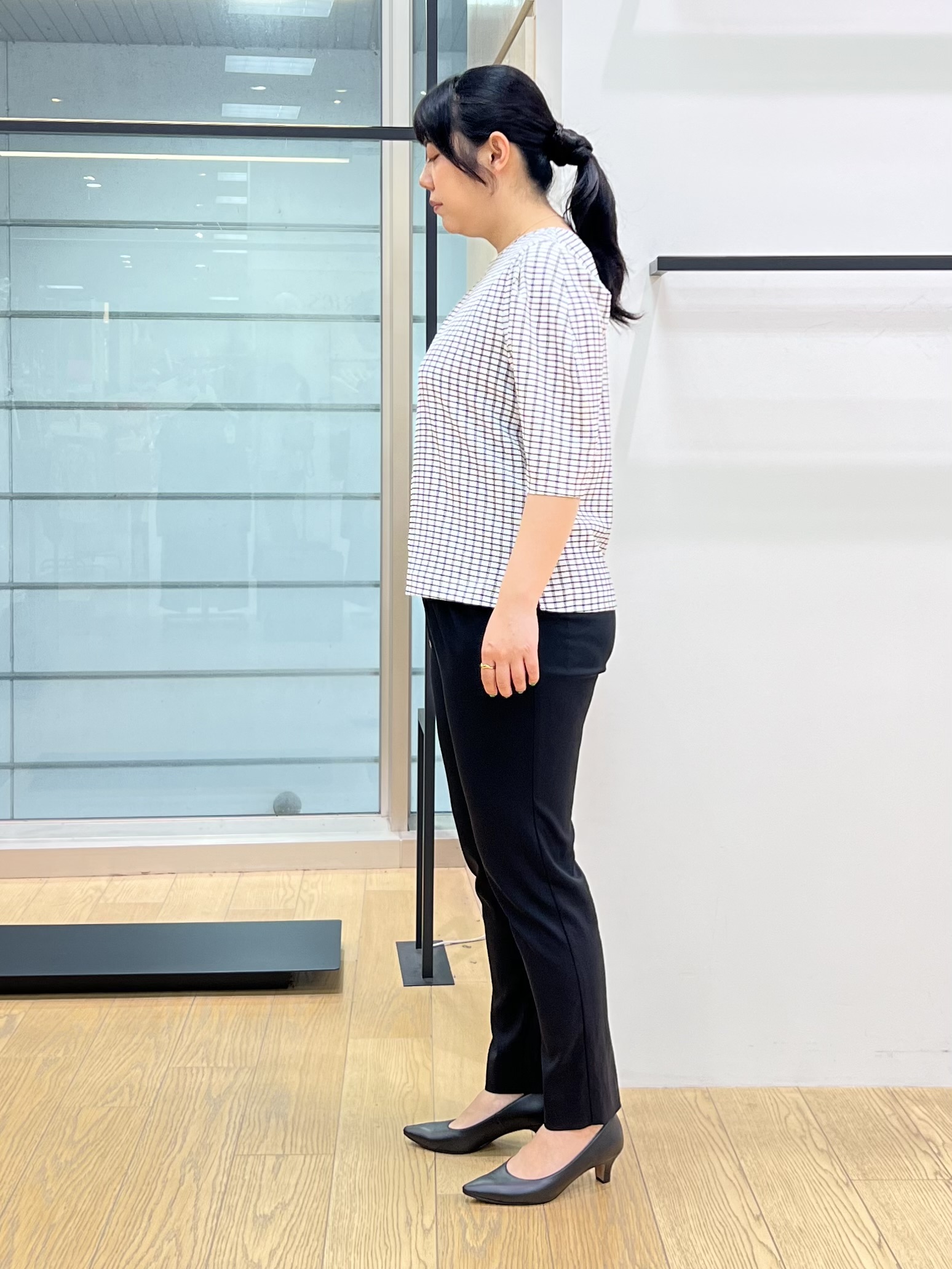 shimaさんの「INDIVI｜【さらに軽く軽快！／着る日傘】ノーカラージャケット」を使ったコーディネート