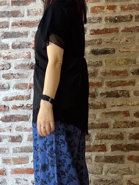 tokiさんの「THE SHOP TK｜【M-XL/ひんやり】上品な透け感 袖口シアーTシャツ」を使ったコーディネート