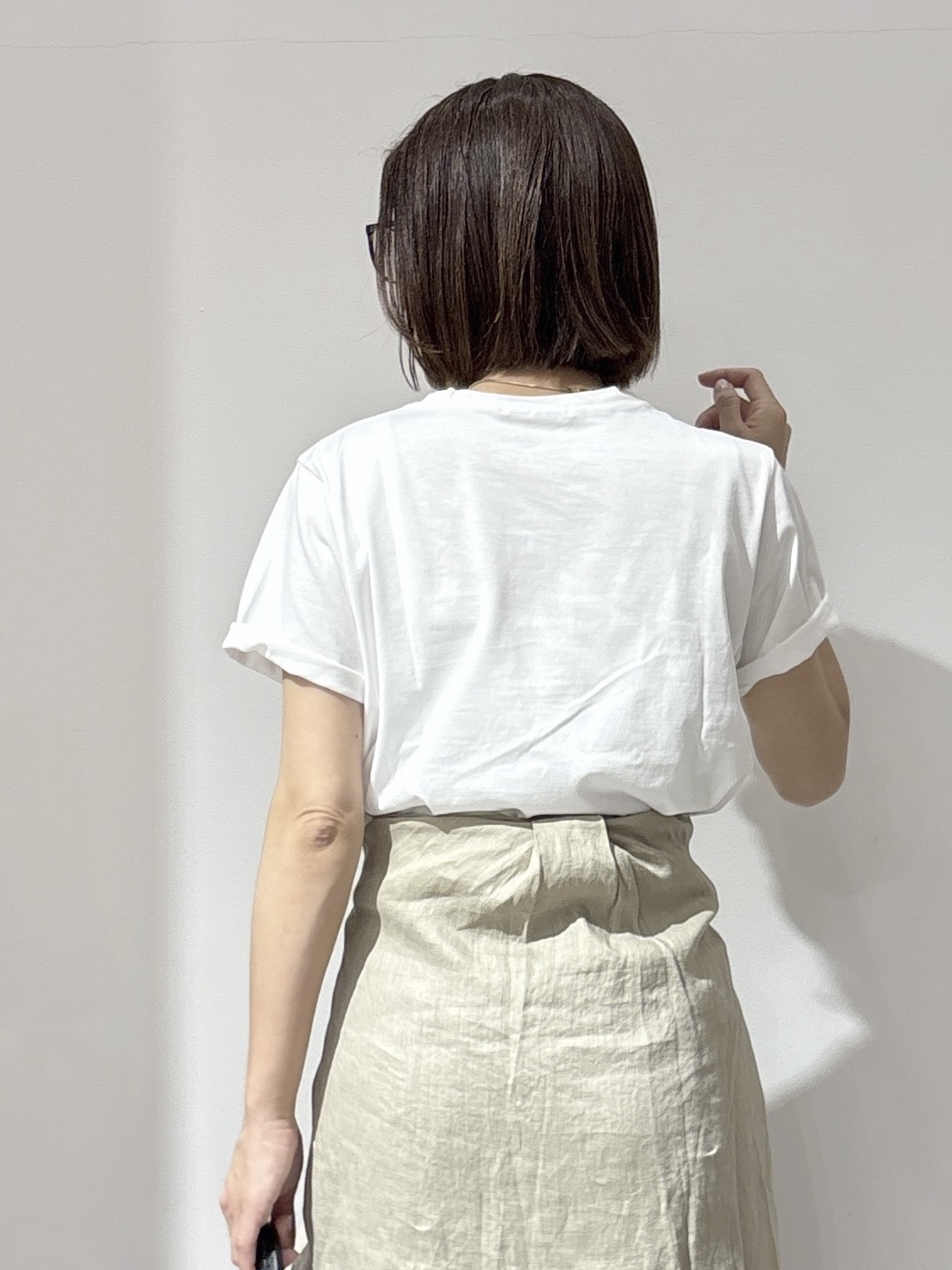 NAKAさんの「OPAQUE.CLIP｜フレンチリネンシャツ／カシュクール【洗濯機OK】《5col》」を使ったコーディネート