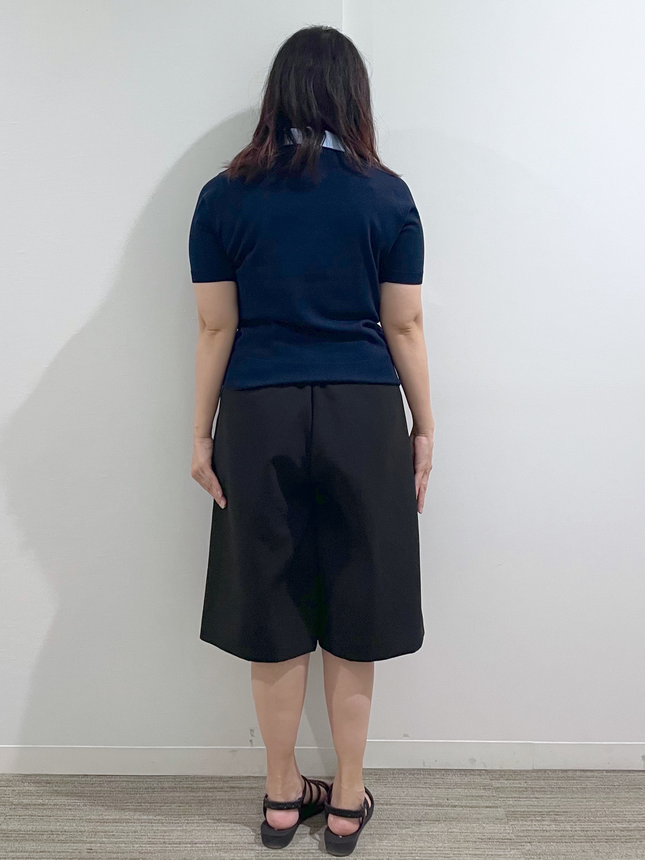 きほさんの「OPAQUE.CLIP｜2WAY衿付きニット【洗濯機OK】」を使ったコーディネート