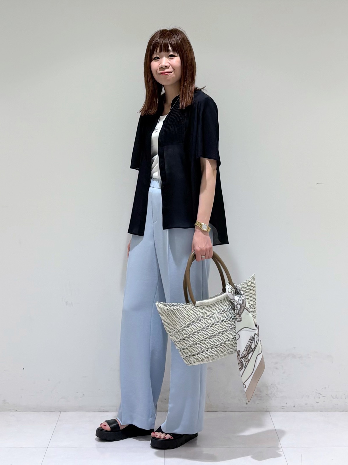tsuyuさんの「INDIVI｜【選べるデザイン】スモールワントップネックレス」を使ったコーディネート