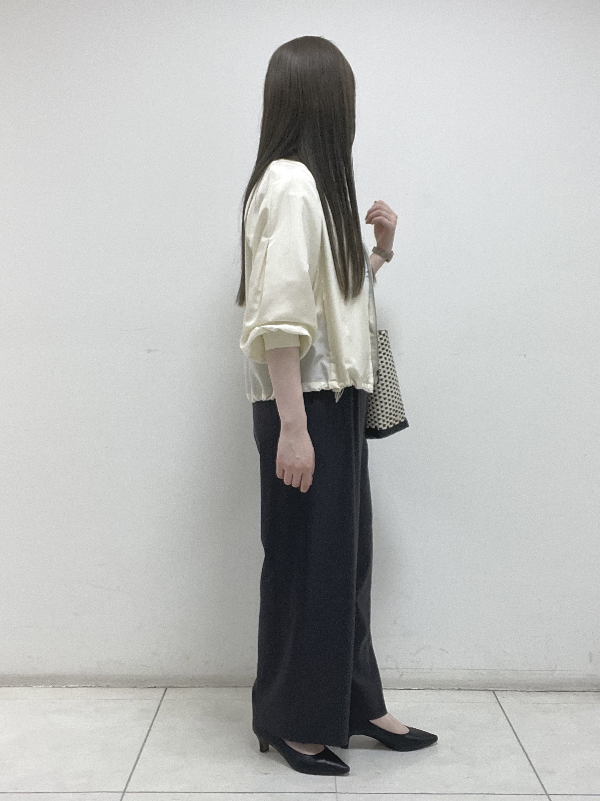 mさんの「INDIVI｜【洗える／大人シアー】エアリー バルーンブルゾン」を使ったコーディネート