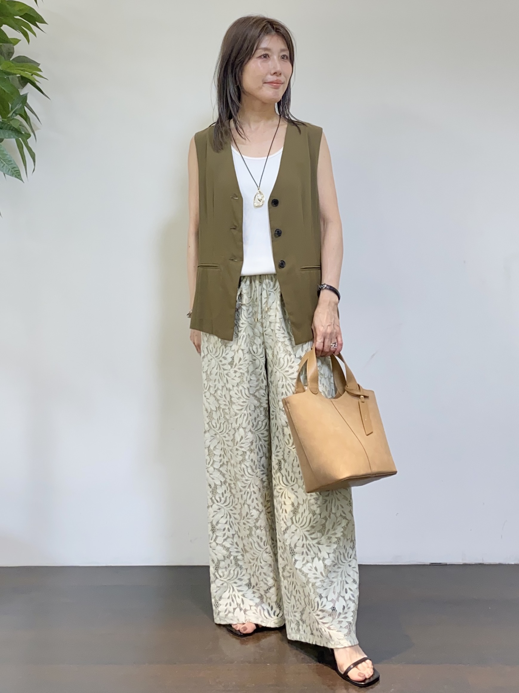 tomoさんの「UNTITLED｜【セットアップ可/接触冷感/通気性】ドライシアーダブルジャケット」を使ったコーディネート