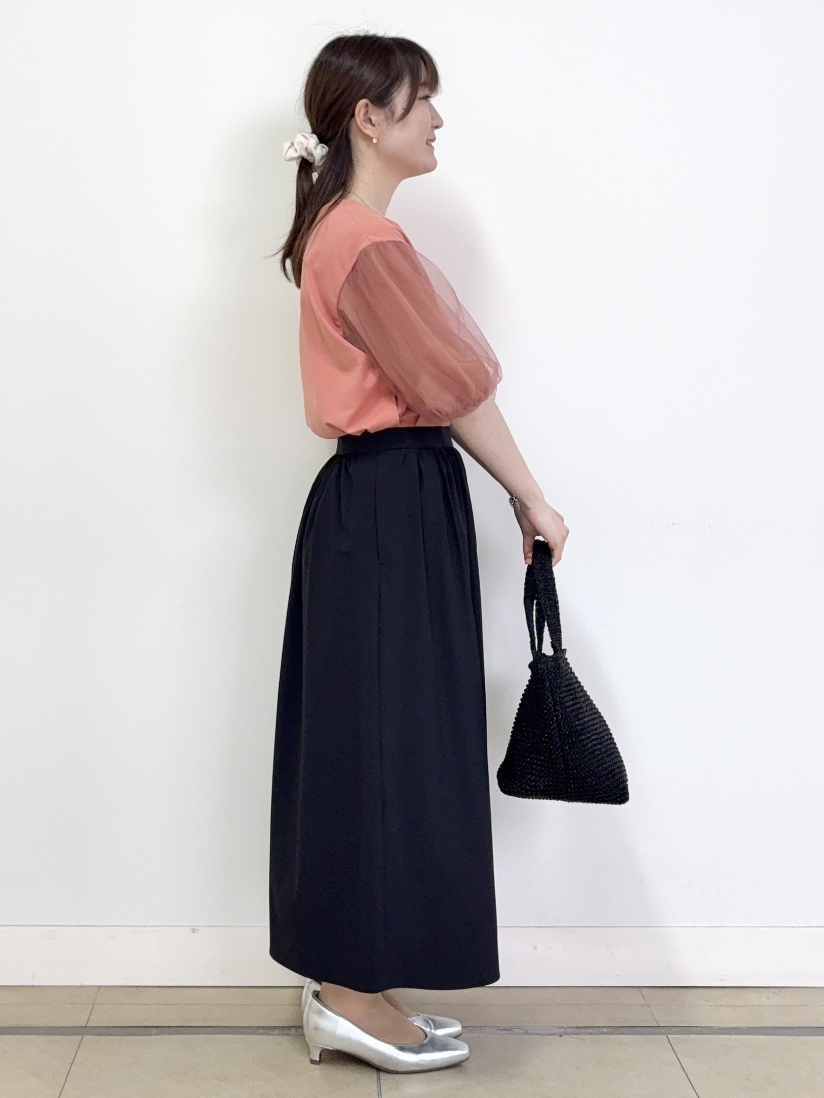 mikiさんの「Reflect｜【UVカット／接触冷感／吸水速乾】チュールスリーブプルオーバー」を使ったコーディネート