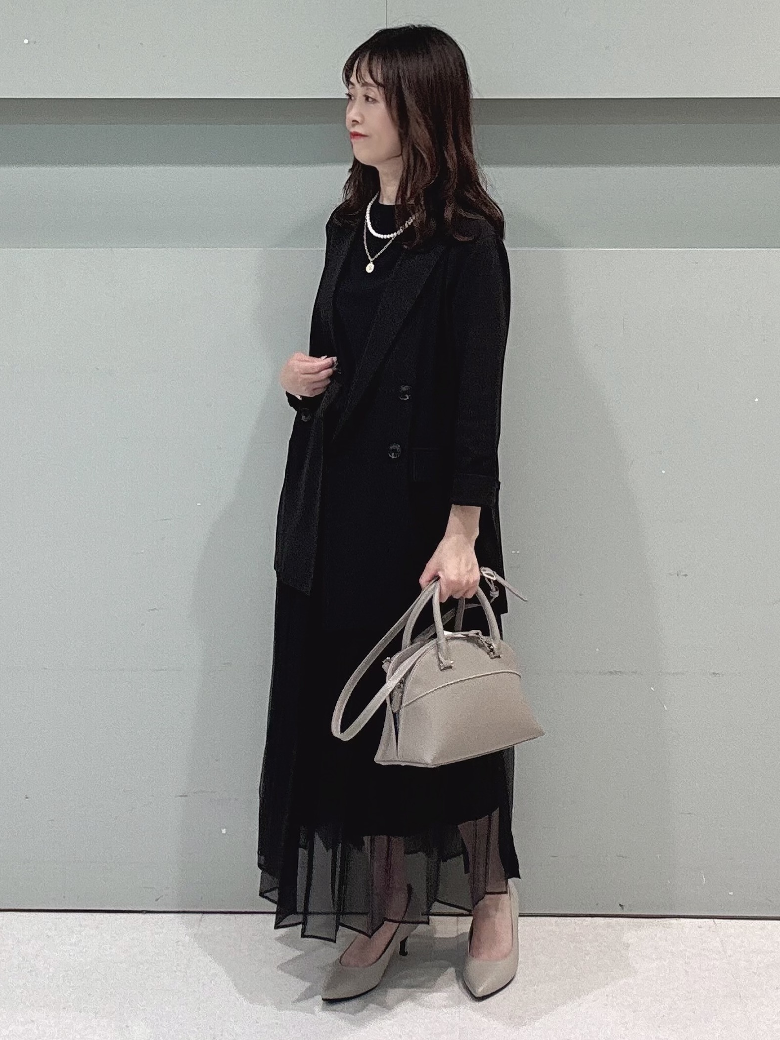 makiさんの「UNTITLED｜【セットアップ可/接触冷感/通気性】ドライシアーダブルジャケット」を使ったコーディネート