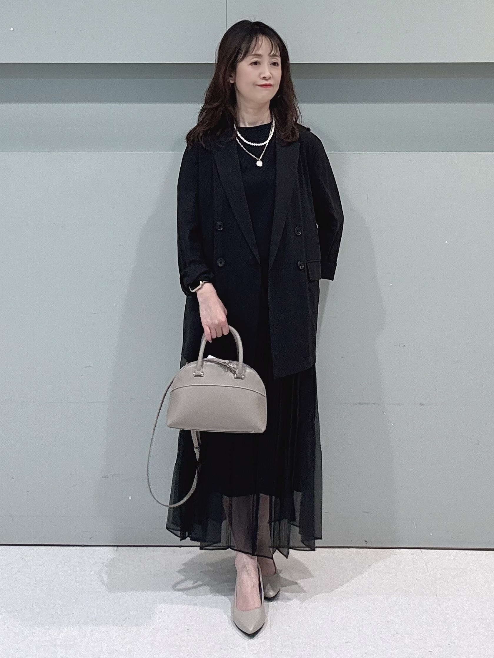 makiさんの「UNTITLED｜【セットアップ可/接触冷感/通気性】ドライシアーダブルジャケット」を使ったコーディネート