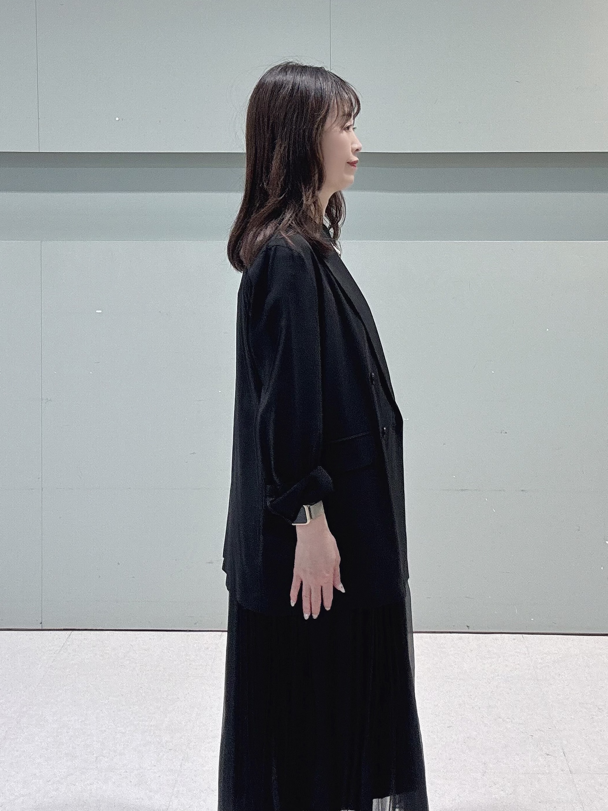 makiさんの「UNTITLED｜【セットアップ可/接触冷感/通気性】ドライシアーダブルジャケット」を使ったコーディネート