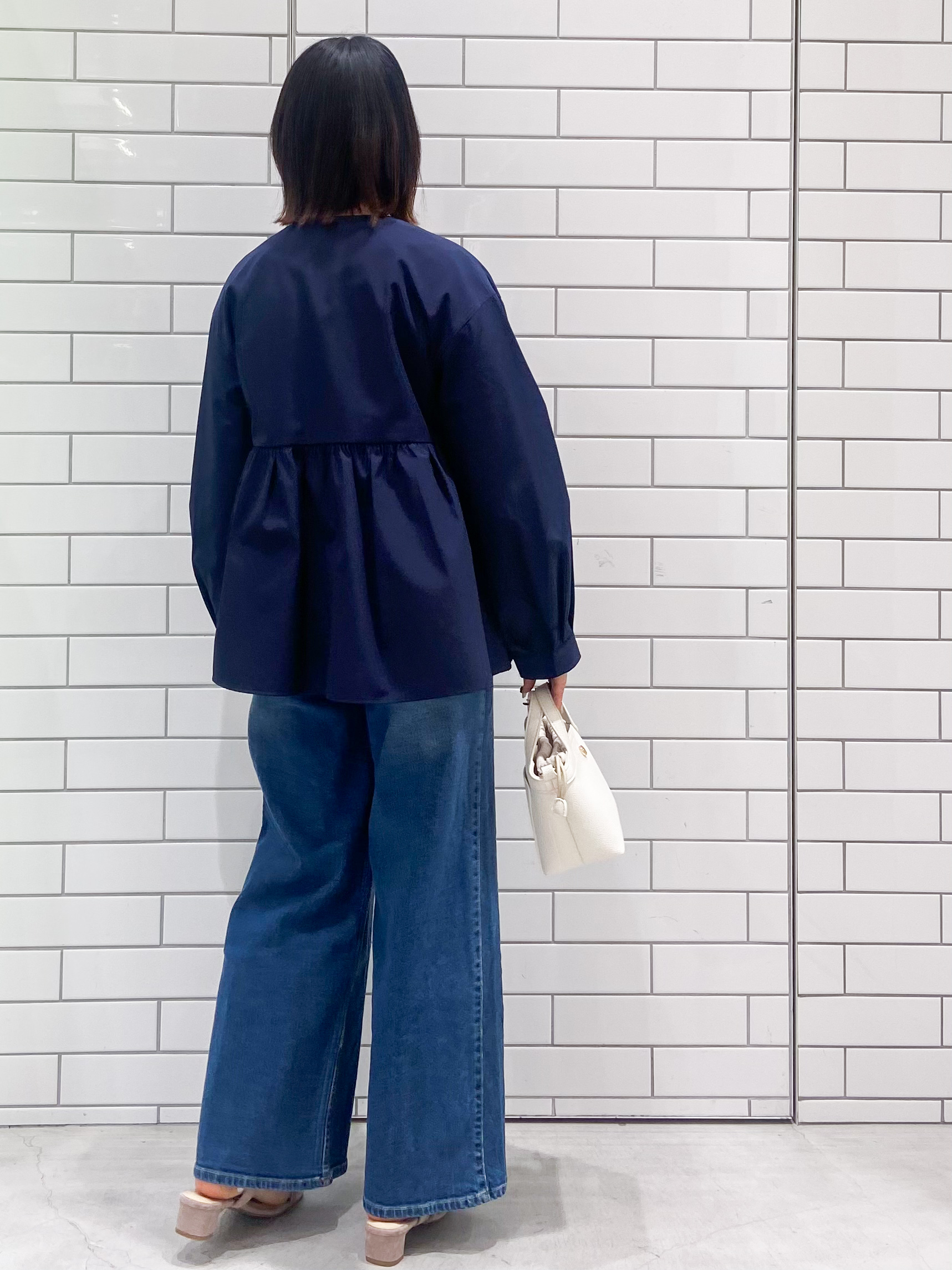kimiさんの「OPAQUE.CLIP｜撥水ノーカラーペプラムブルゾン【洗濯機OK／抗ピル】」を使ったコーディネート
