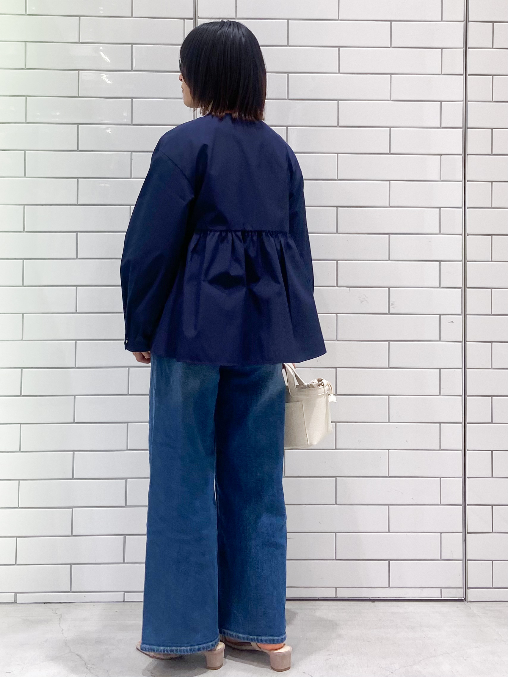 kimiさんの「OPAQUE.CLIP｜撥水ノーカラーペプラムブルゾン【洗濯機OK／抗ピル】」を使ったコーディネート