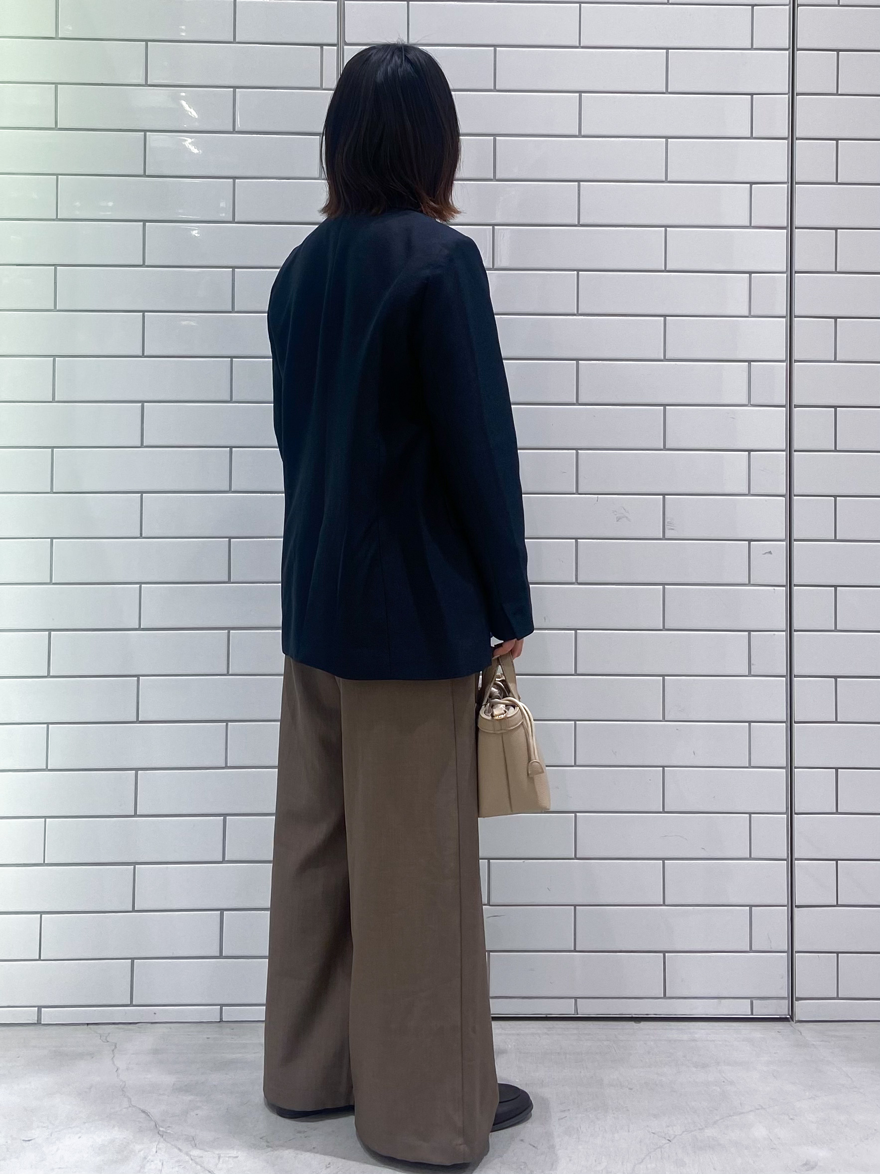 kimiさんの「OPAQUE.CLIP｜金ボタンダブルブレストテーラードジャケット／セットアップ対応【洗える】」を使ったコーディネート