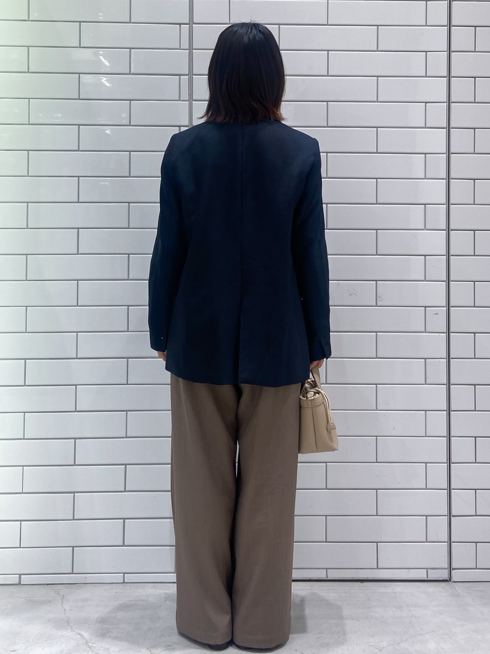 kimiさんの「OPAQUE.CLIP｜金ボタンダブルブレストテーラードジャケット／セットアップ対応【洗える】」を使ったコーディネート