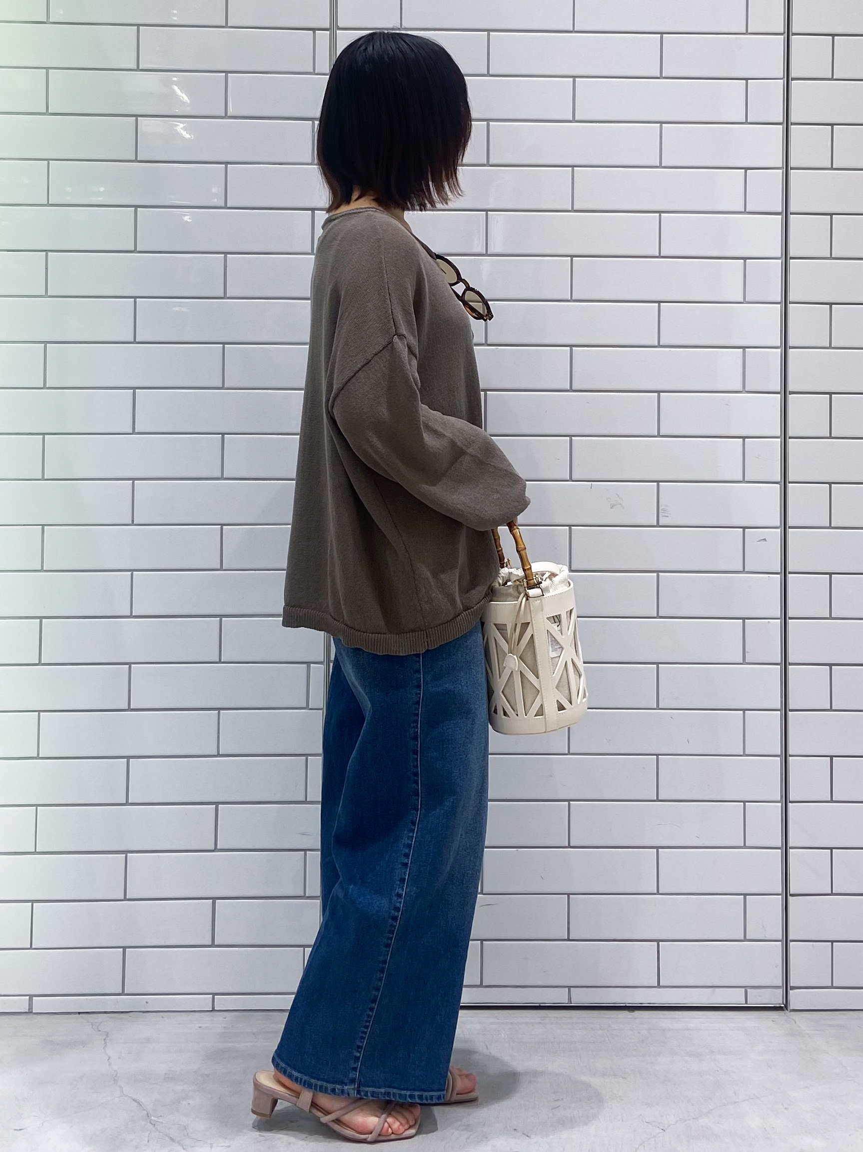 kimiさんの「OPAQUE.CLIP｜麻混リラクシーニット【洗濯機OK】」を使ったコーディネート