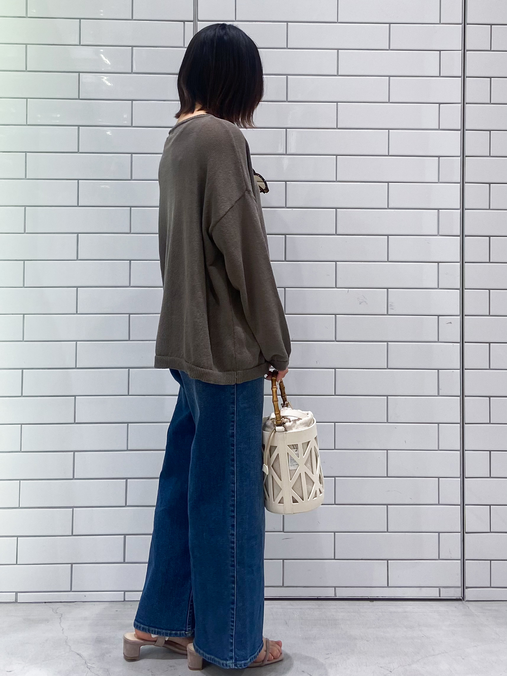 kimiさんの「OPAQUE.CLIP｜麻混リラクシーニット【洗濯機OK】」を使ったコーディネート