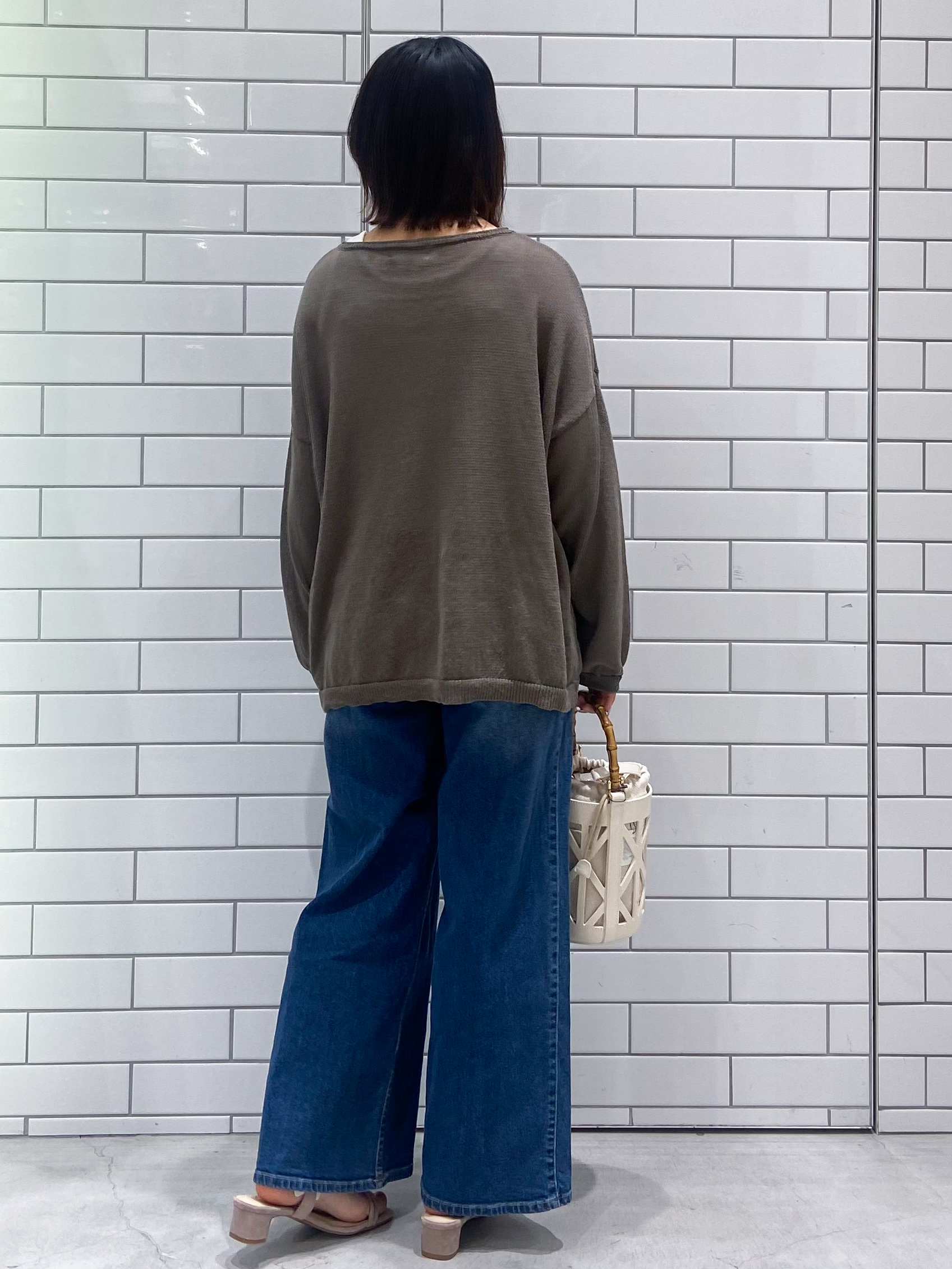 kimiさんの「OPAQUE.CLIP｜麻混リラクシーニット【洗濯機OK】」を使ったコーディネート