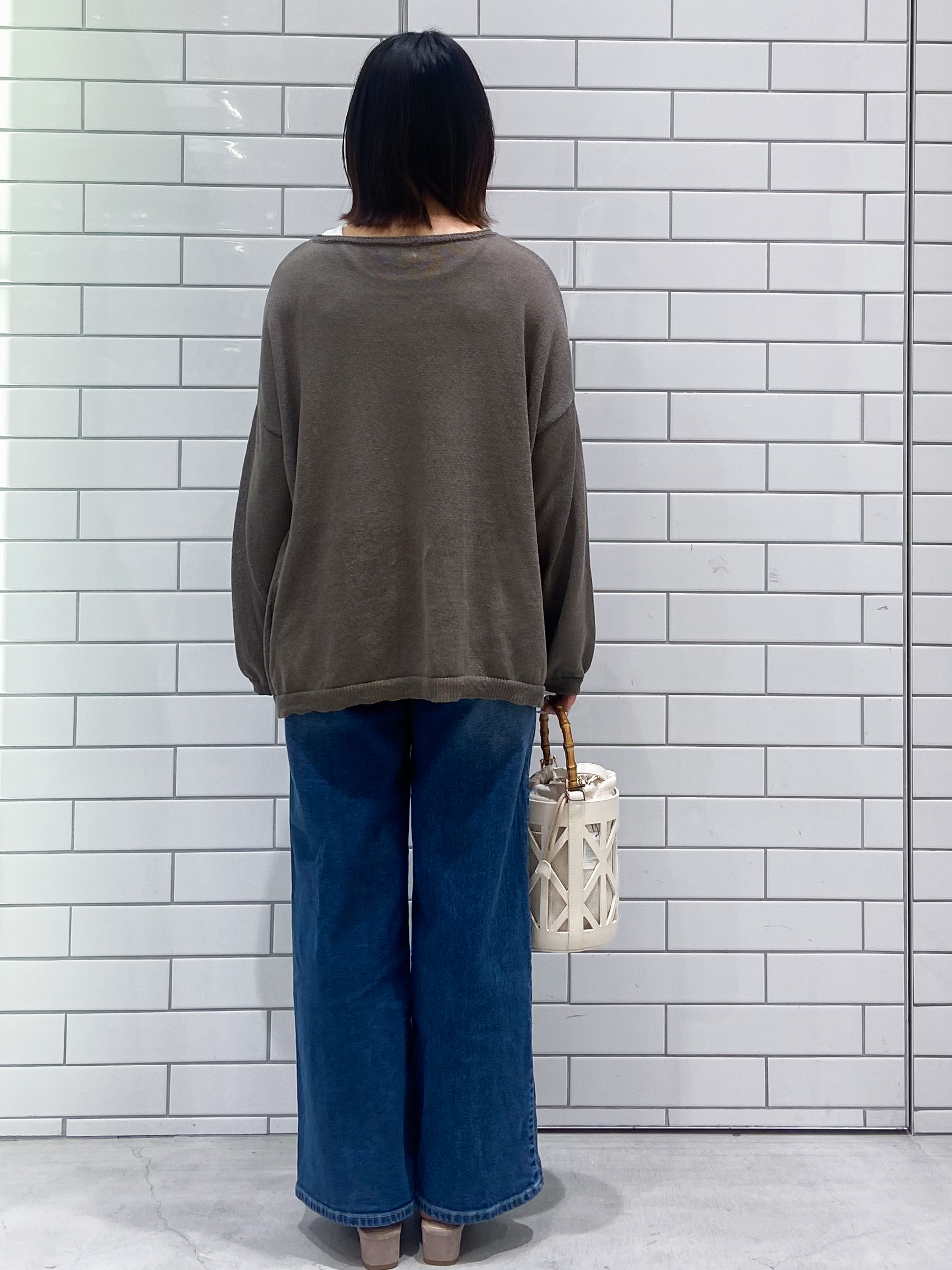 kimiさんの「OPAQUE.CLIP｜麻混リラクシーニット【洗濯機OK】」を使ったコーディネート