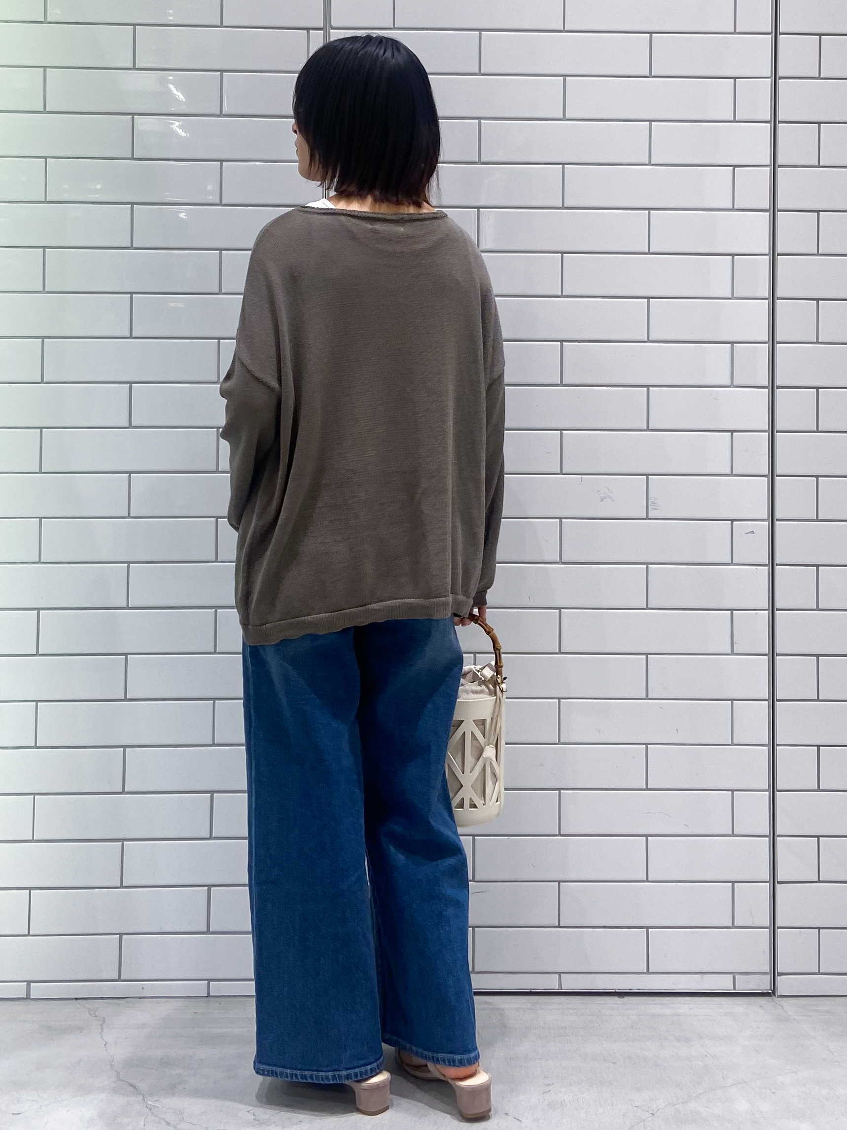 kimiさんの「OPAQUE.CLIP｜麻混リラクシーニット【洗濯機OK】」を使ったコーディネート