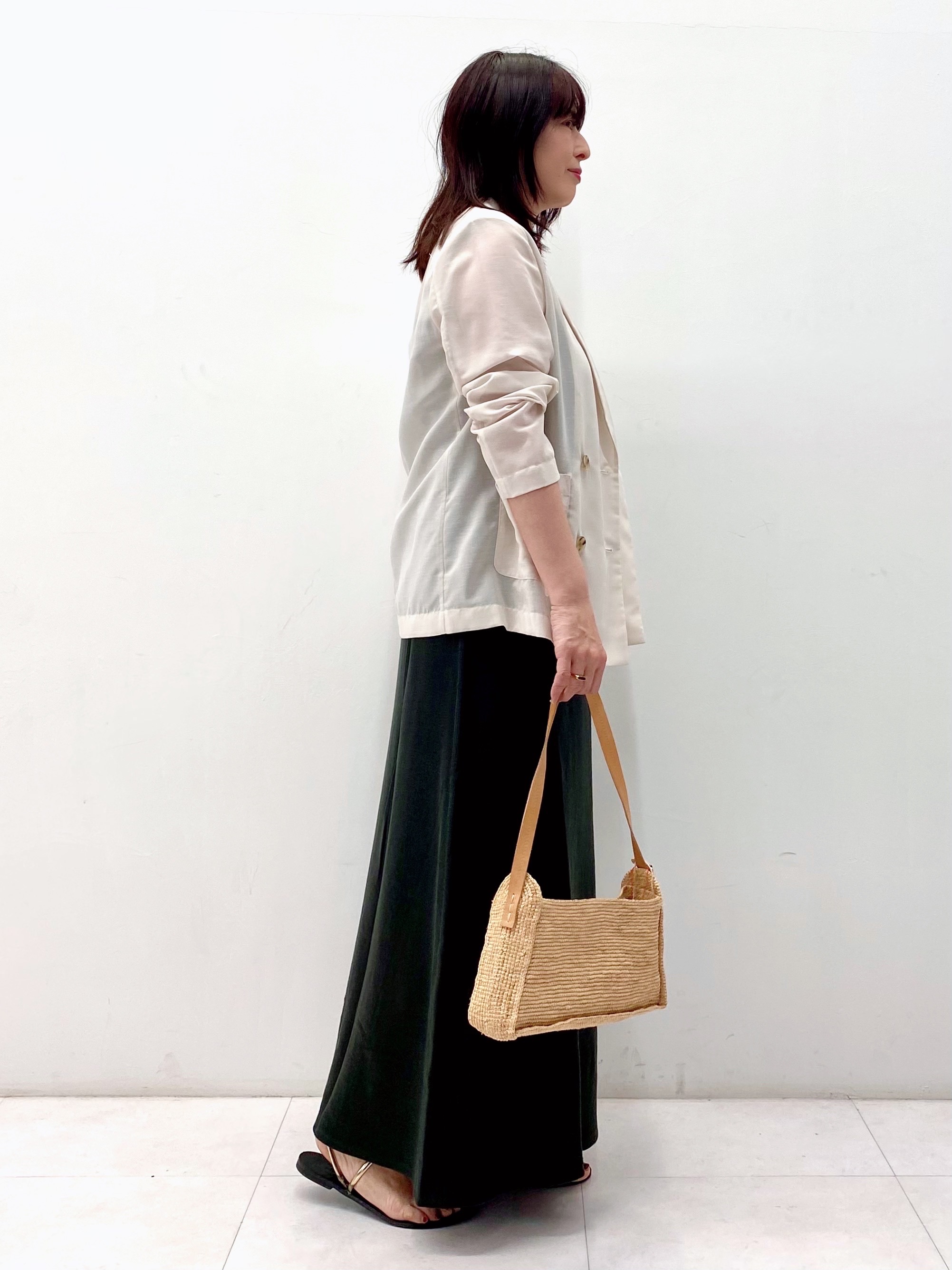 Sawaguchiさんの「DRESSTERIOR｜【接触冷感/防シワ機能/ウォッシャブル】クールタッチ リネンブレンドシアージャケット」を使ったコーディネート