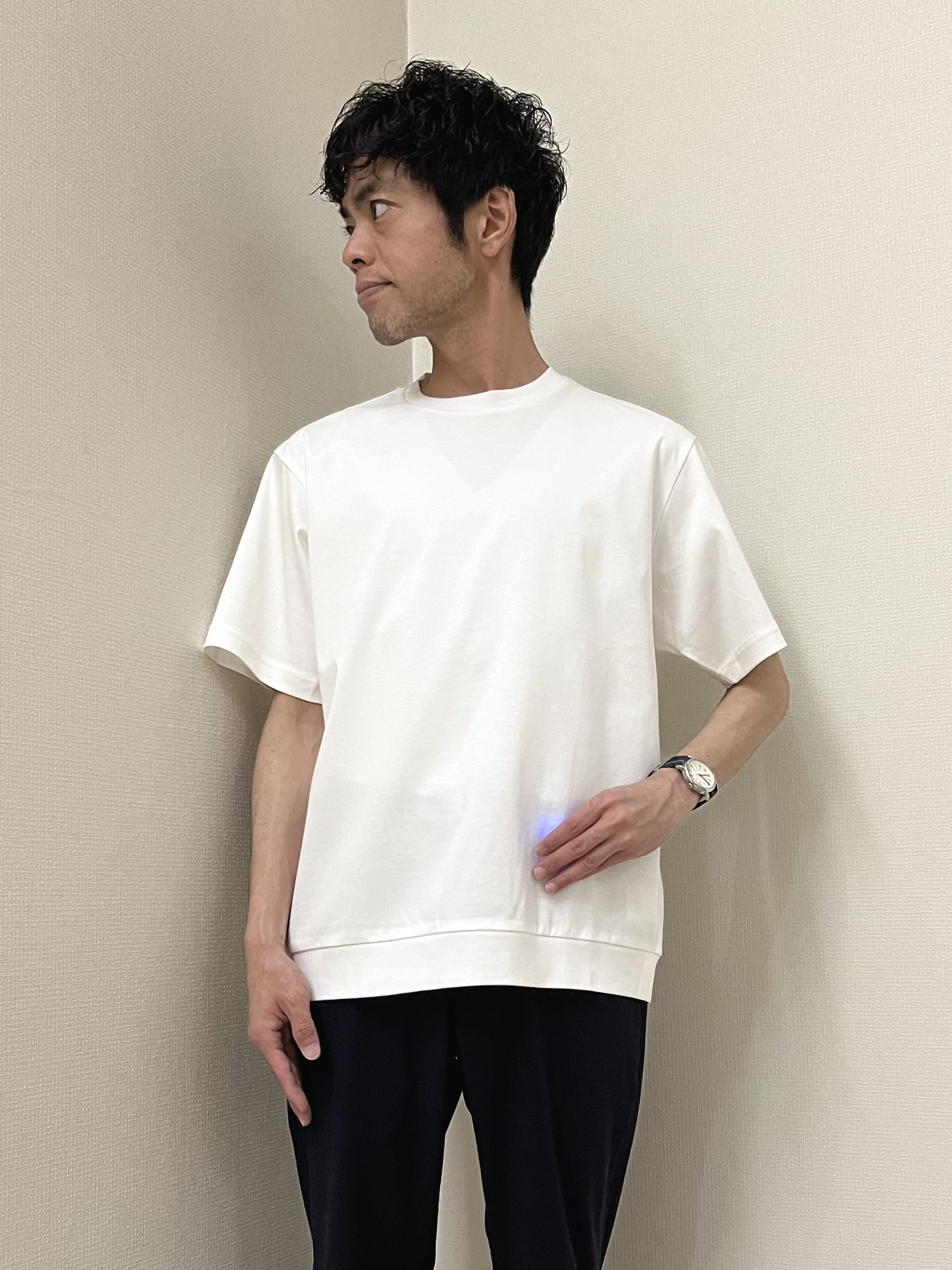 URAさんの「TAKEO KIKUCHI｜【BOWLER HAT LABEL】ビリケンさんプリント 半袖シャツ」を使ったコーディネート