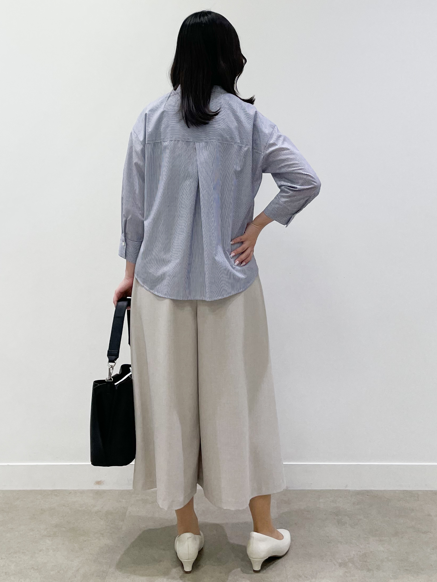 yukariさんの「Reflect｜【接触冷感】八分袖フロントフリルブラウス」を使ったコーディネート