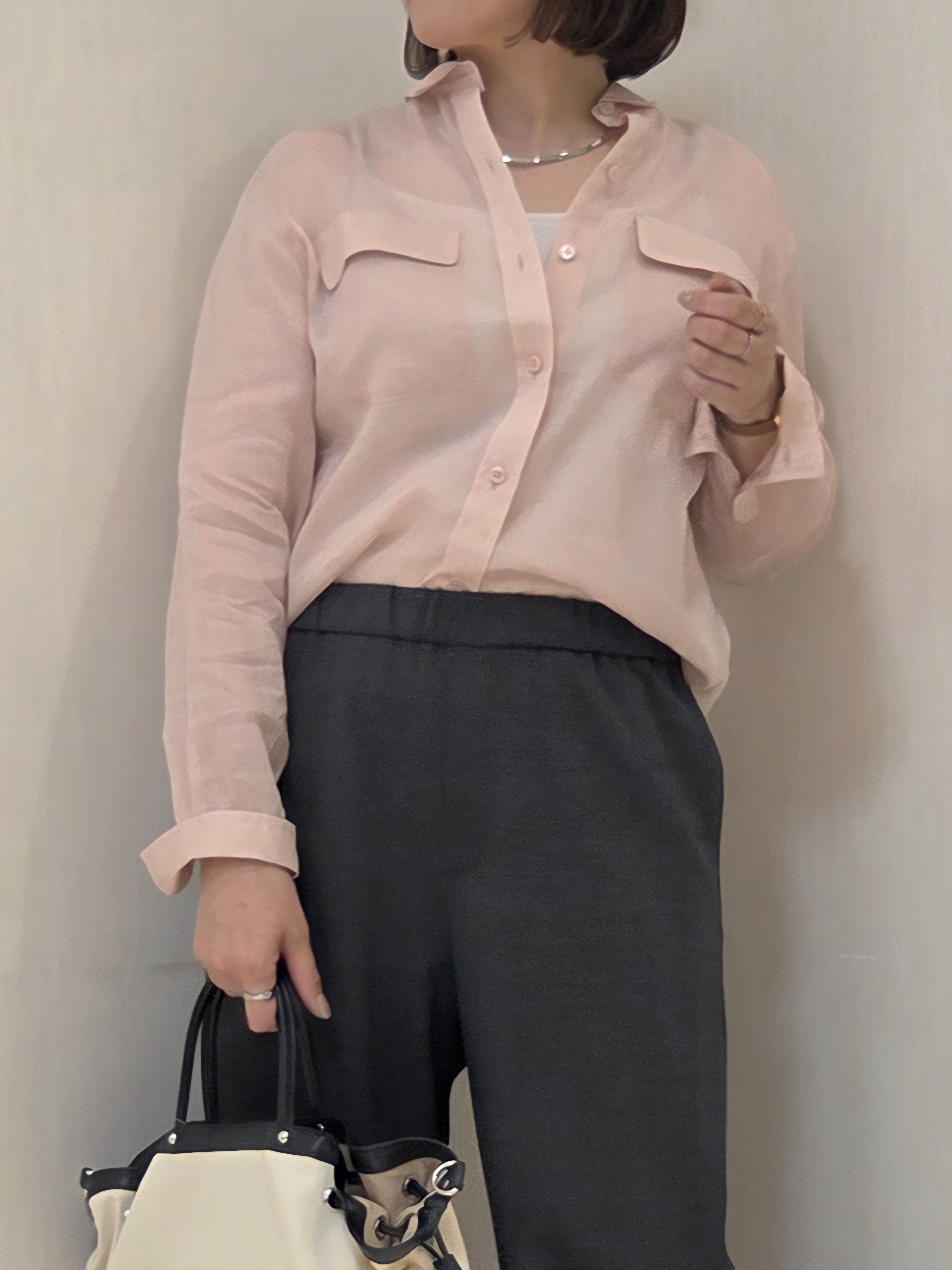 naokoさんの「UNTITLED｜【古畑星夏さん着用/接触冷感】ドライタッチシャツ」を使ったコーディネート