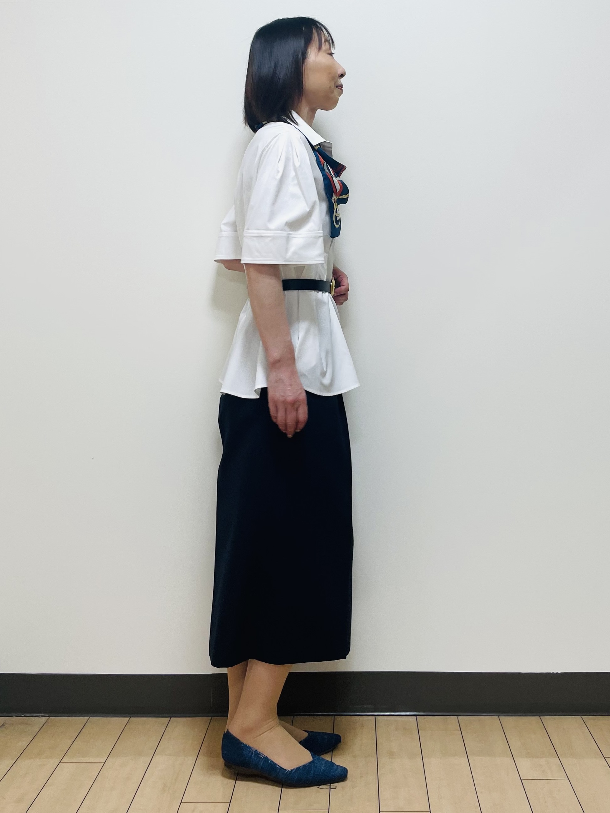 Riiさんの「Reflect｜ボリュームスリーブシャツブラウス」を使ったコーディネート