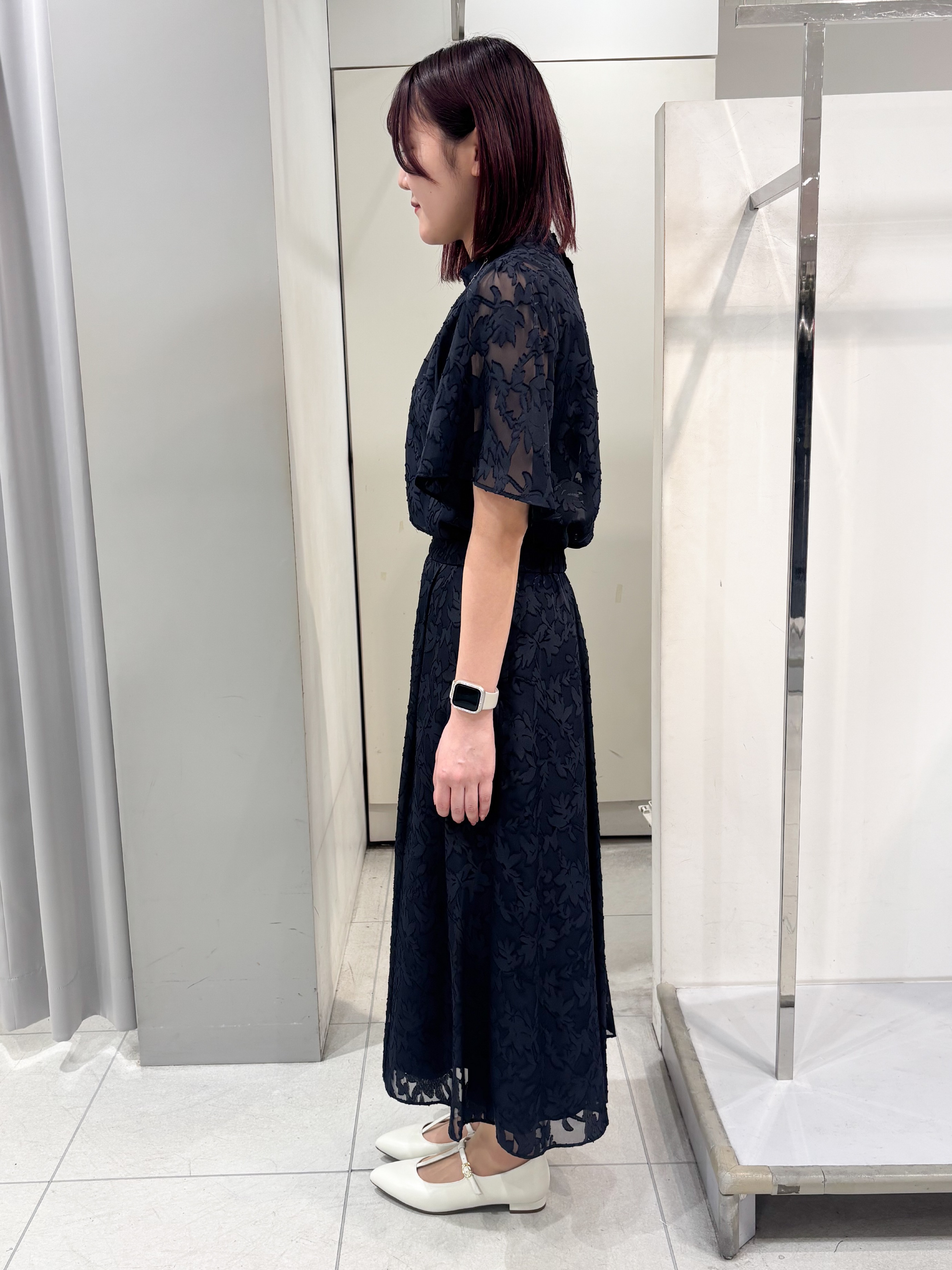 yuiさんの「Reflect｜【選べる2柄／セットアップ可】プチスタンドカラーブラウス」を使ったコーディネート