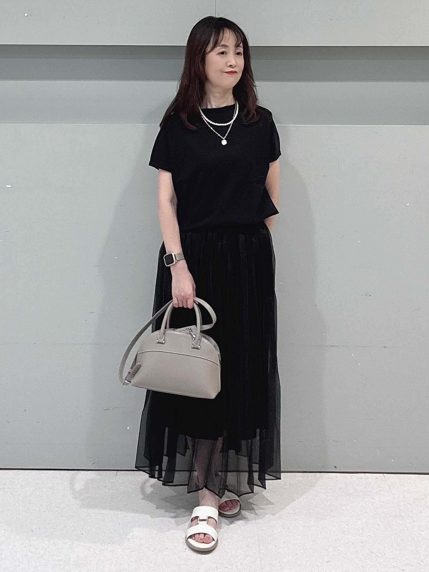 makiさんの「UNTITLED｜【セットアップ可/接触冷感/通気性】ドライシアーダブルジャケット」を使ったコーディネート