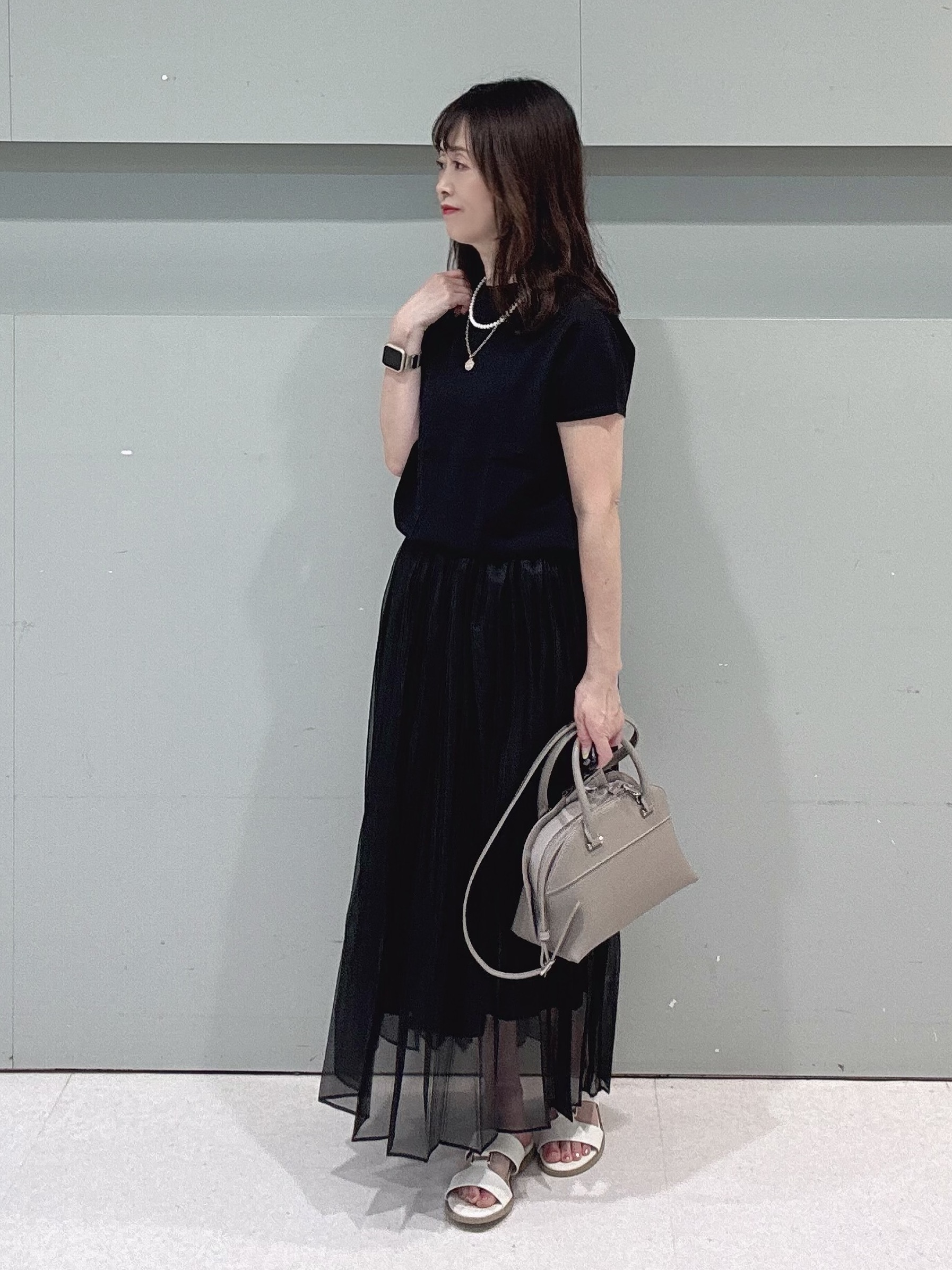 makiさんの「UNTITLED｜【セットアップ可/接触冷感/通気性】ドライシアーダブルジャケット」を使ったコーディネート