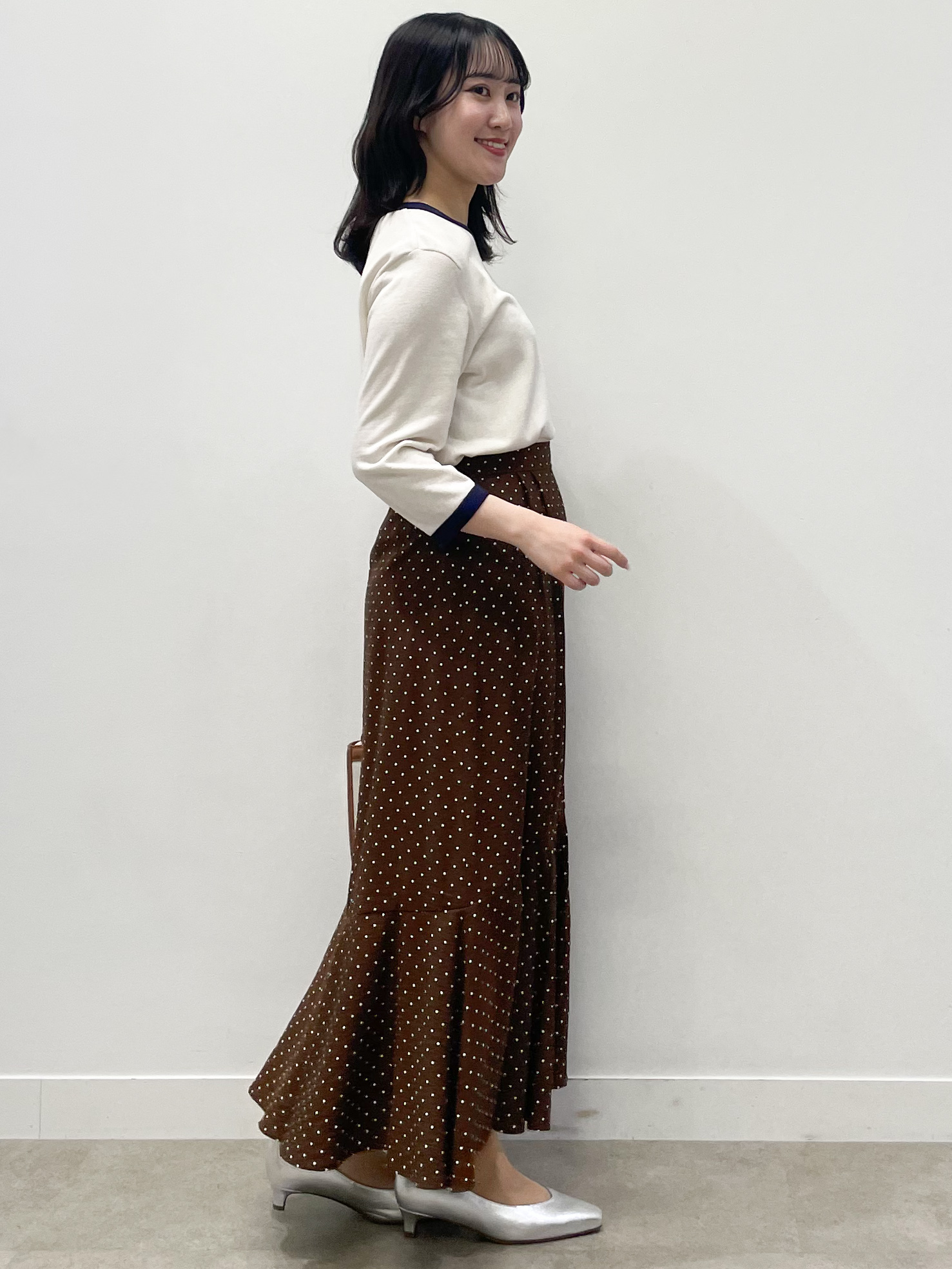 yukariさんの「Reflect｜【アンサンブル可】バイカラーカーディガン」を使ったコーディネート