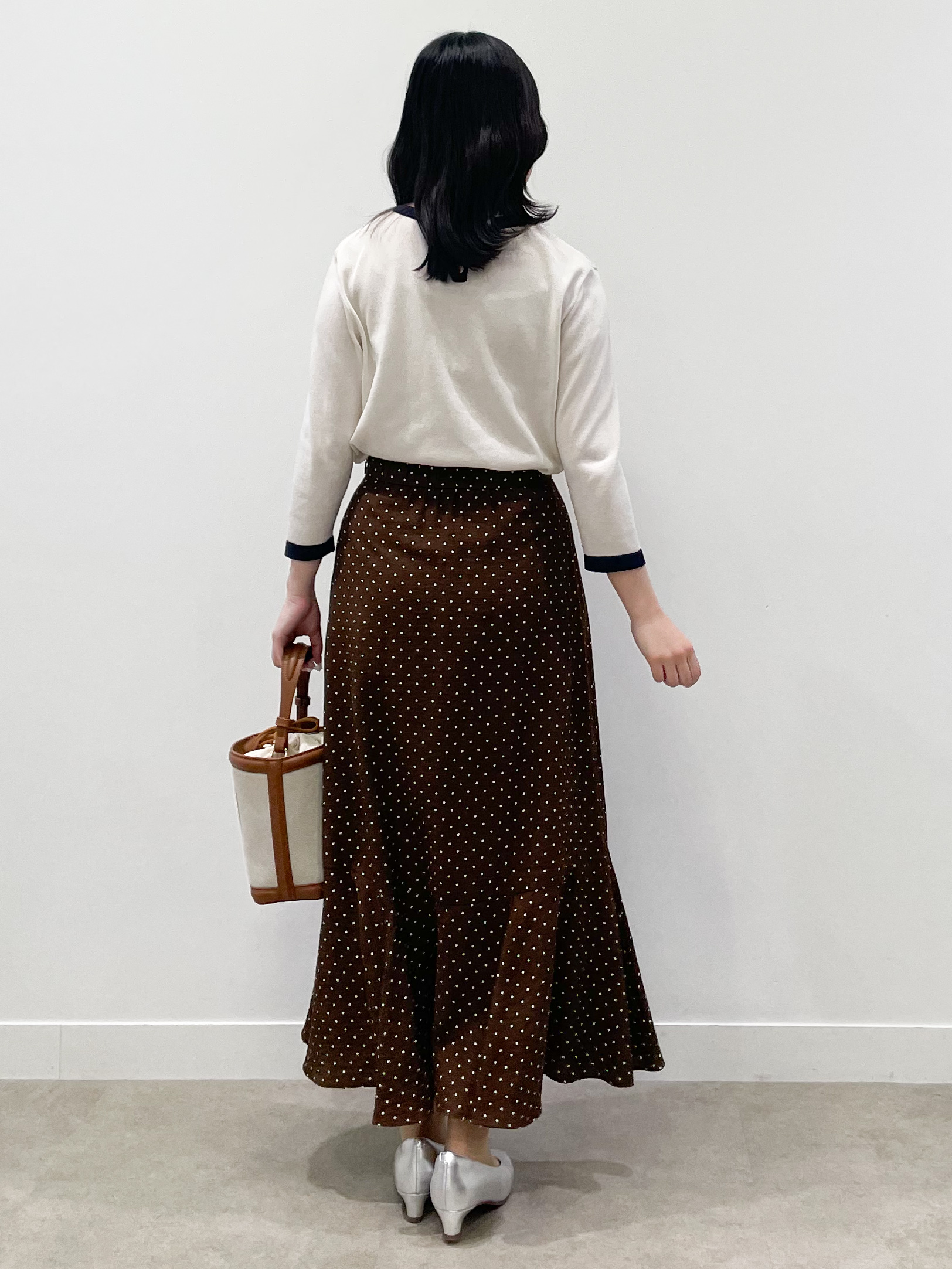 yukariさんの「Reflect｜【アンサンブル可】バイカラーカーディガン」を使ったコーディネート