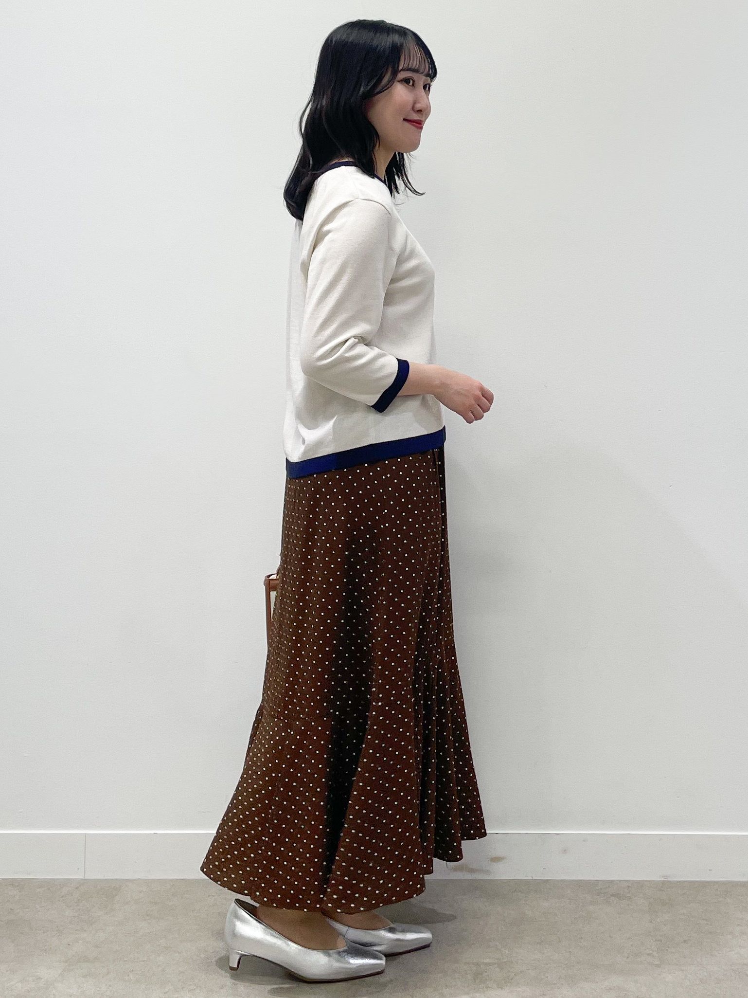 yukariさんの「Reflect｜【アンサンブル可】バイカラーカーディガン」を使ったコーディネート
