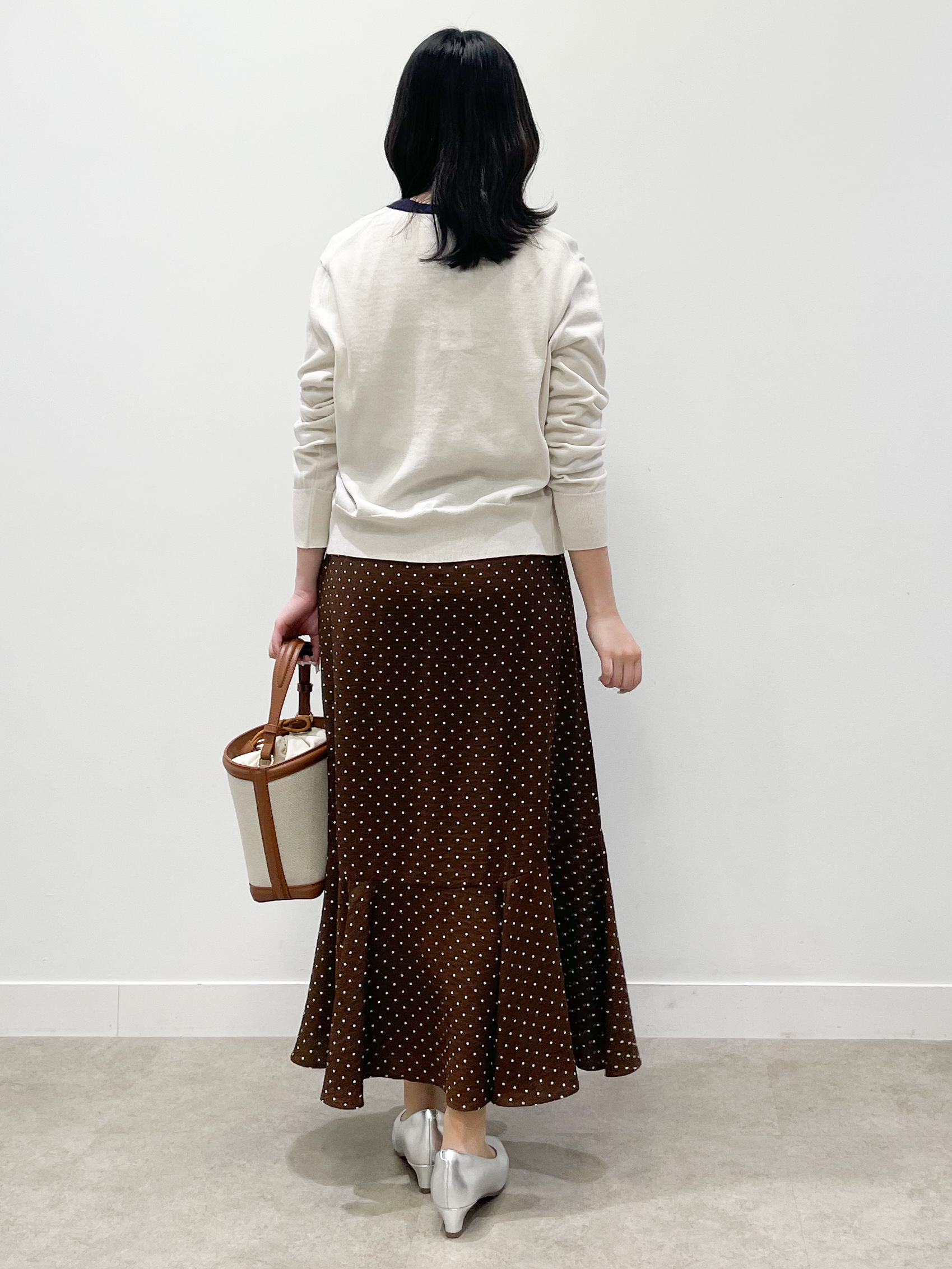 yukariさんの「Reflect｜【アンサンブル可】バイカラーカーディガン」を使ったコーディネート