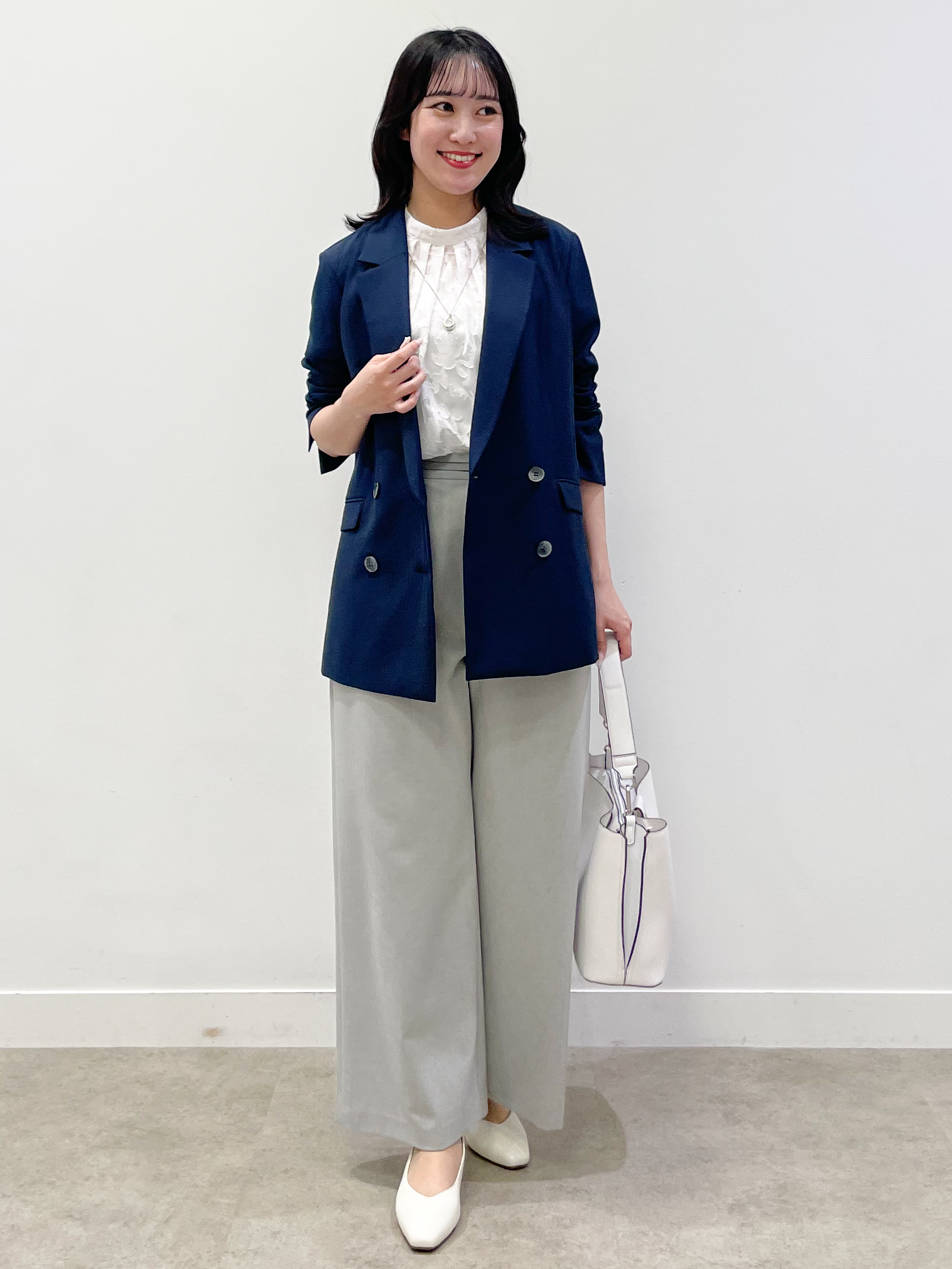 yukariさんの「Reflect｜コットンリネンテーラードジャケット」を使ったコーディネート