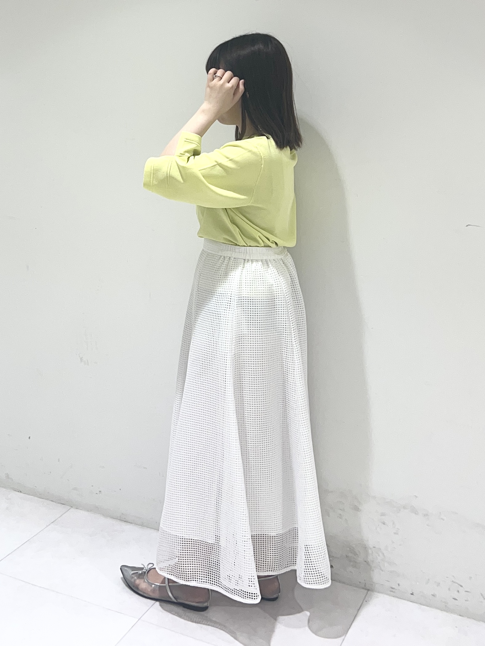 Mitsukiさんの「UNTITLED｜【洗える/清涼感】袖スリットニットプルオーバー」を使ったコーディネート