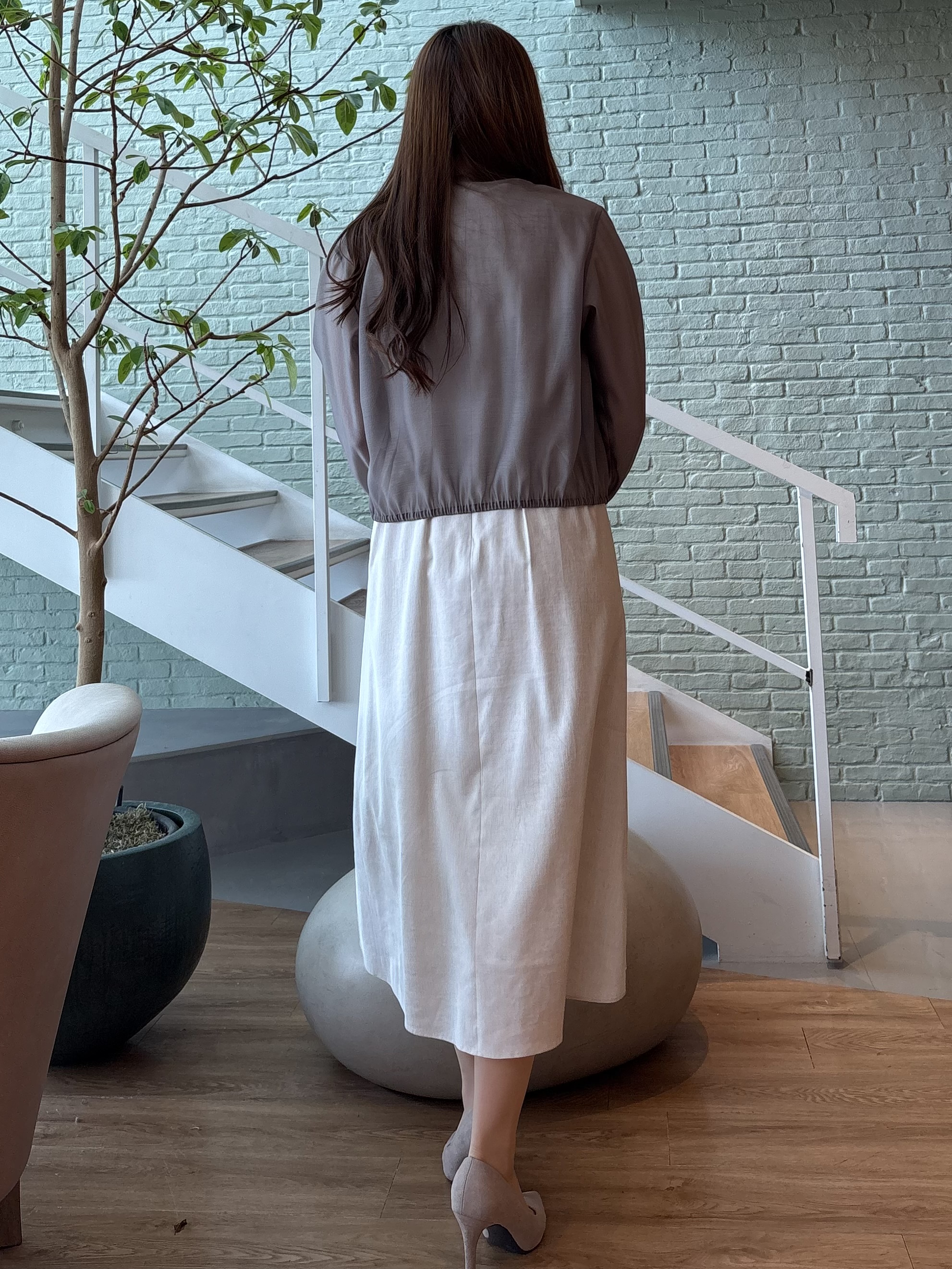sayaさんの「COUP DE CHANCE｜【手洗い可/軽量】シアーブルゾン」を使ったコーディネート