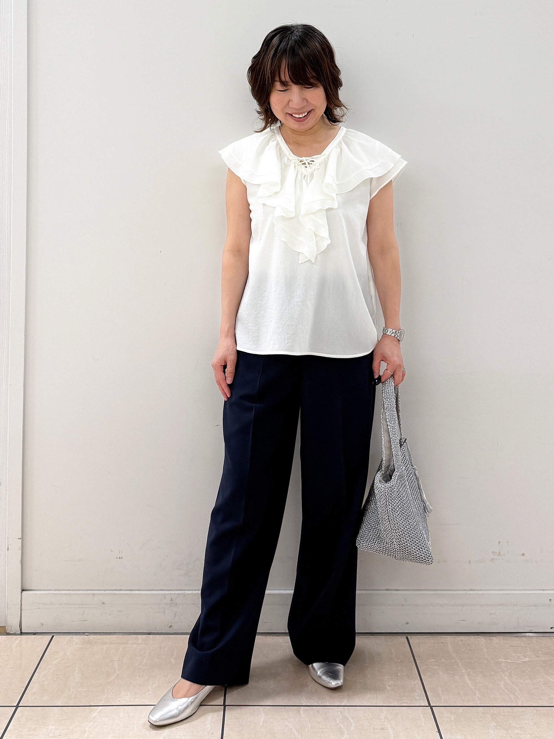 KIKIさんの「Reflect｜【UVカット／接触冷感／セットアップ可】テーラードジャケット」を使ったコーディネート