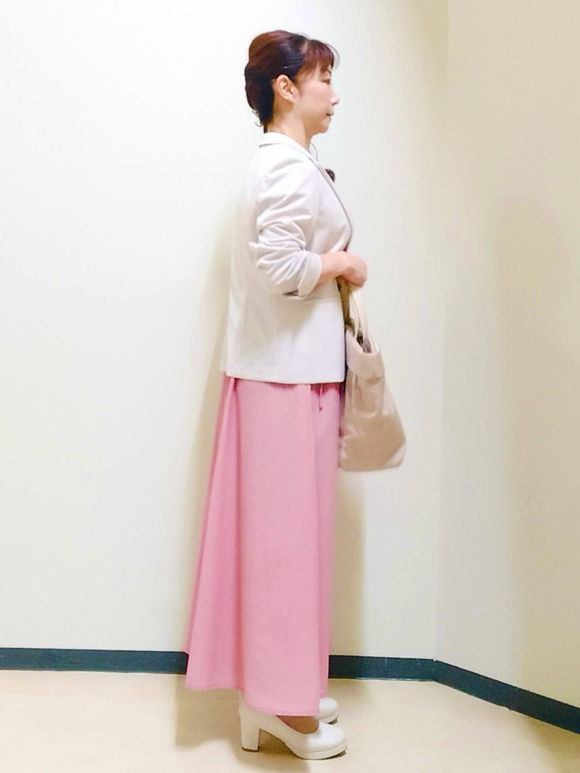花さんの「Reflect｜【通気性あり／涼しい／マシンウォッシャブル】フロントボタンワンピース」を使ったコーディネート