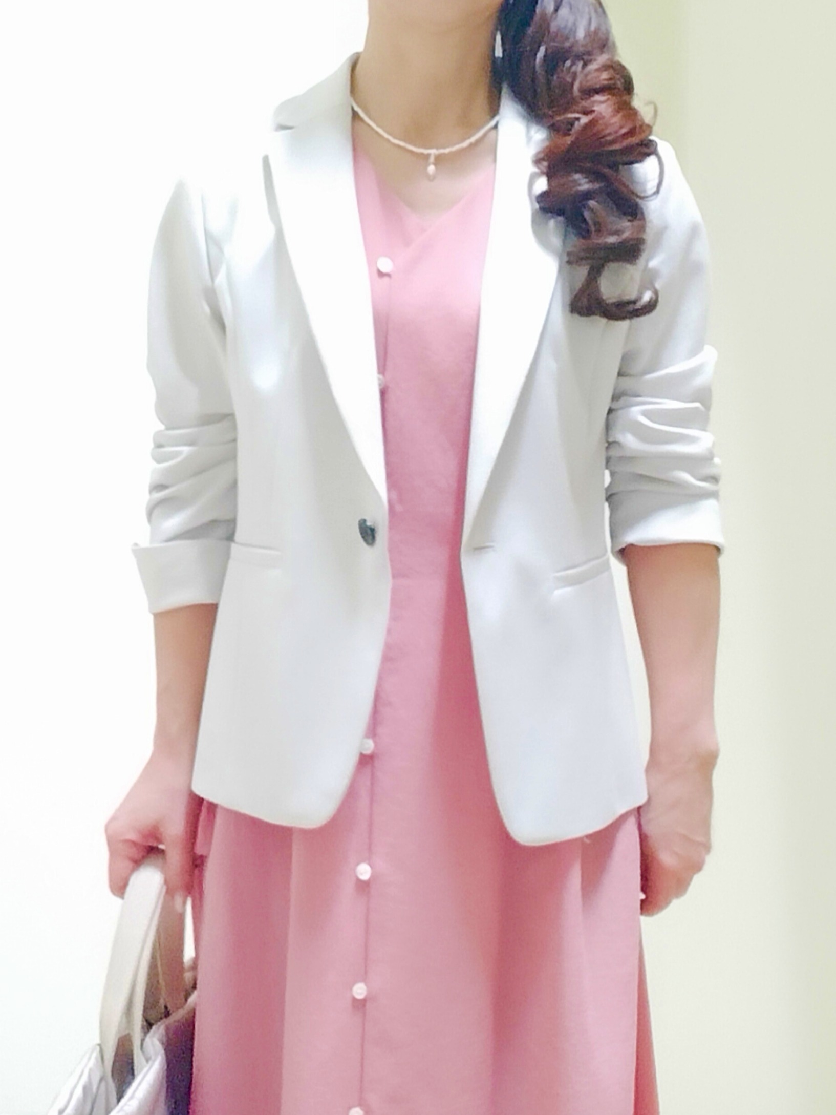花さんの「Reflect｜【通気性あり／涼しい／マシンウォッシャブル】フロントボタンワンピース」を使ったコーディネート