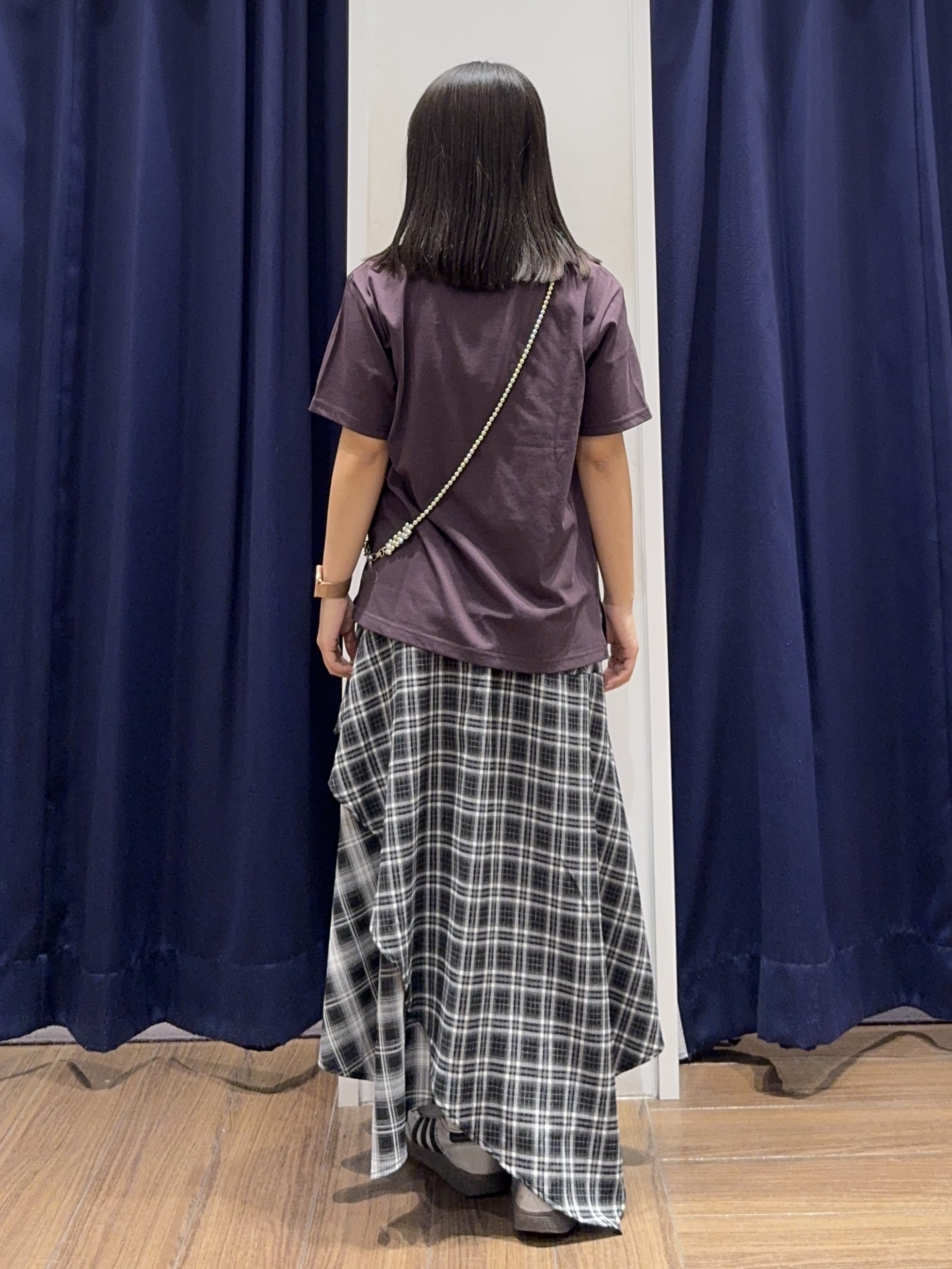 cherryさんの「THE SHOP TK｜【ひんやりさらさら】ロゴアソートクルーネックTシャツ」を使ったコーディネート