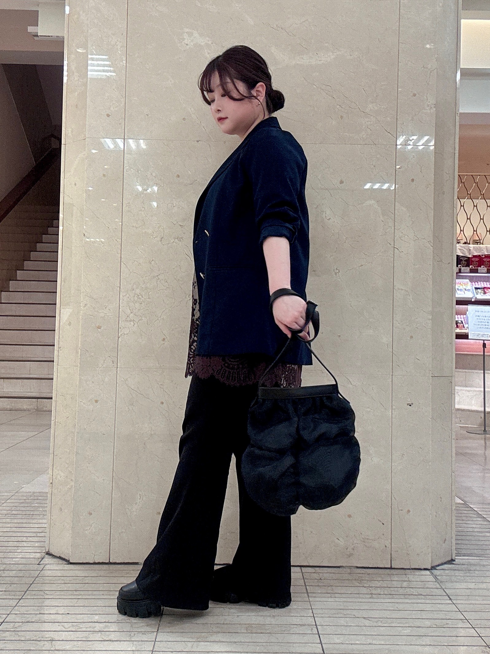 mさんの「HIROKO HAYASHI｜FABRE（ファーブル）ショルダーバッグ」を使ったコーディネート
