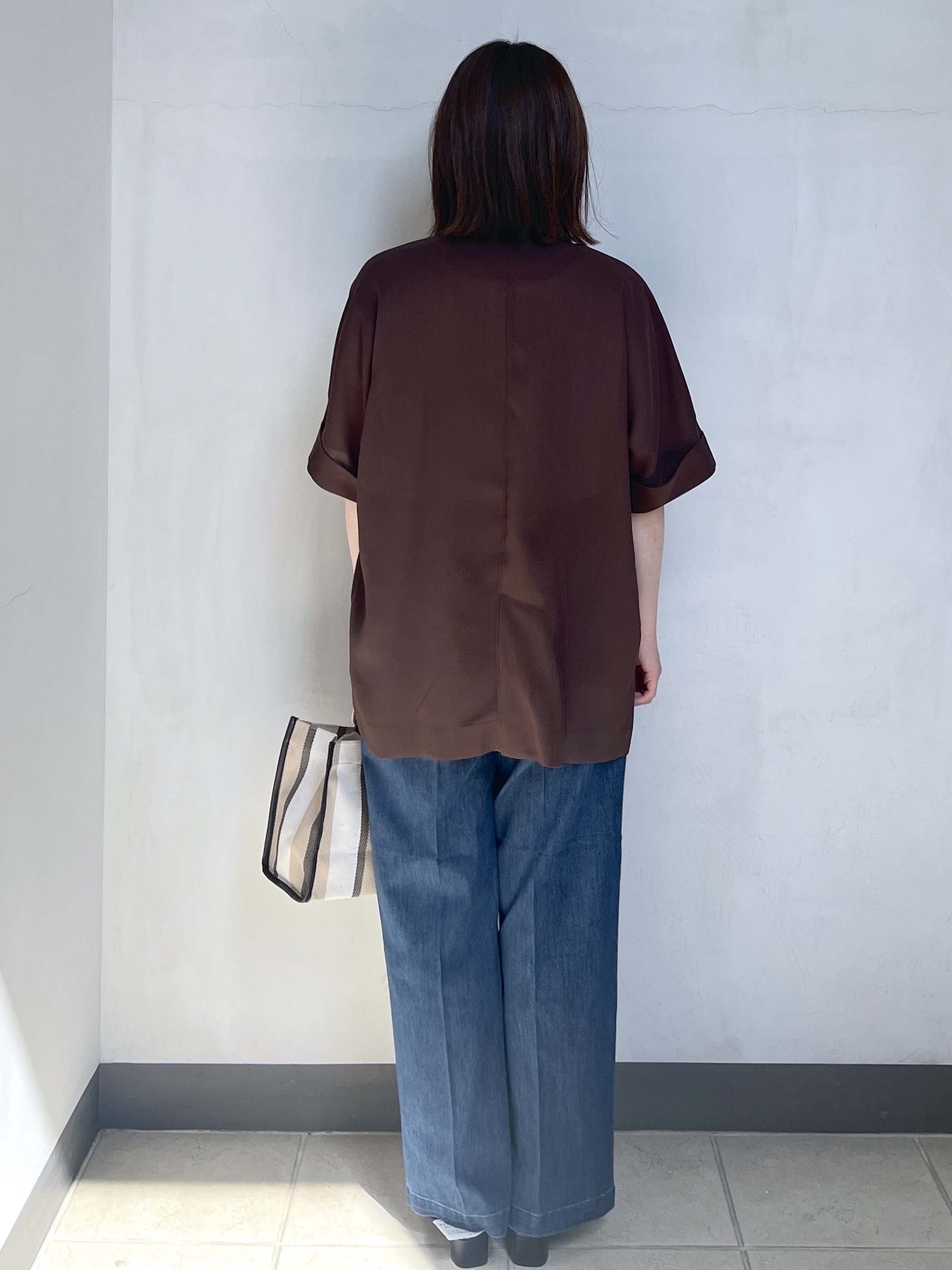 mikiさんの「OPAQUE.CLIP｜【接触冷感／吸水速乾／防シワ】リネンライクテーラードジャケット《洗濯機OK》」を使ったコーディネート