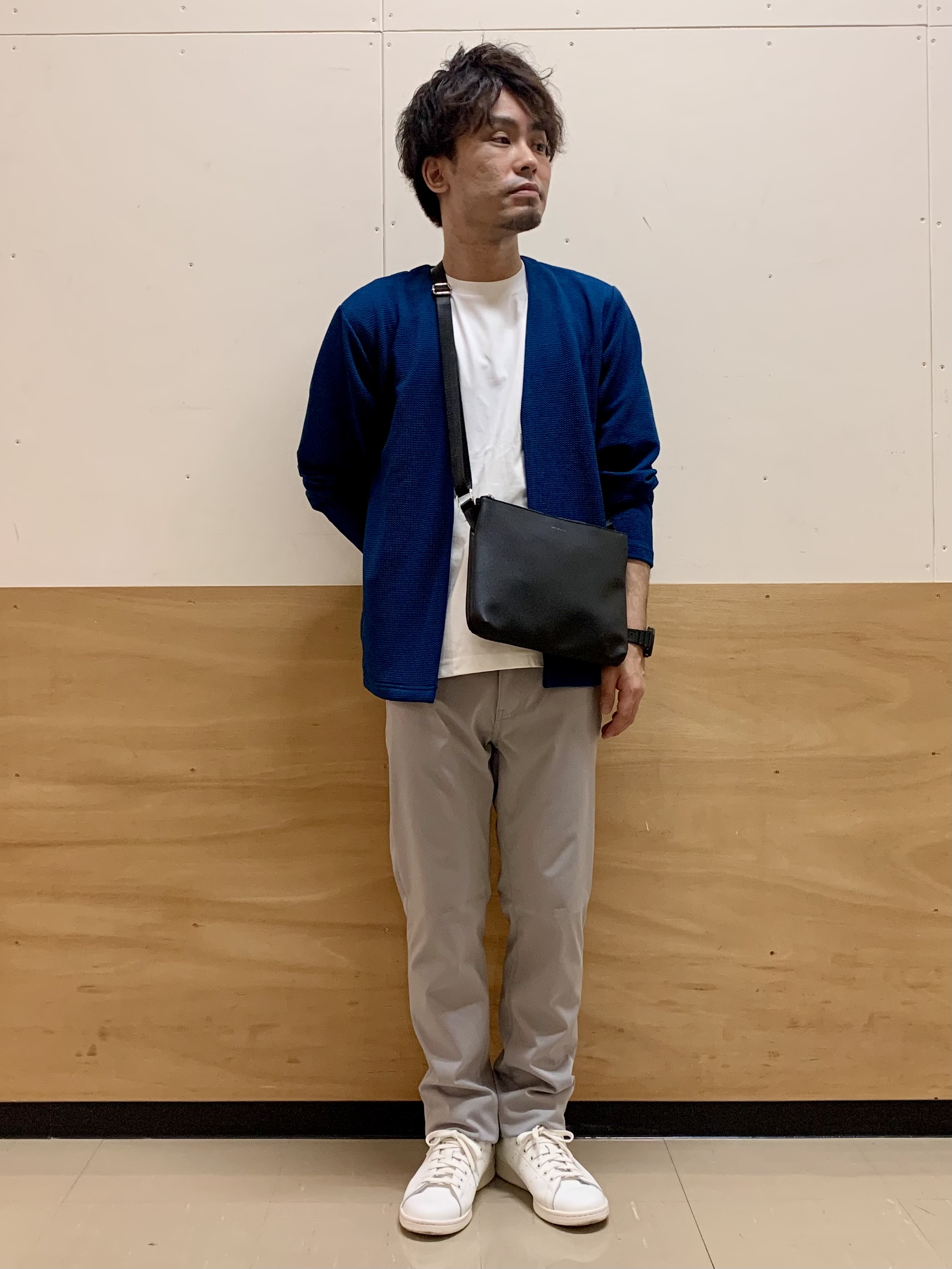 MATUさんの「THE SHOP TK｜【2点セット】カーディガン＋半袖Tシャツ 洗濯機OK」を使ったコーディネート