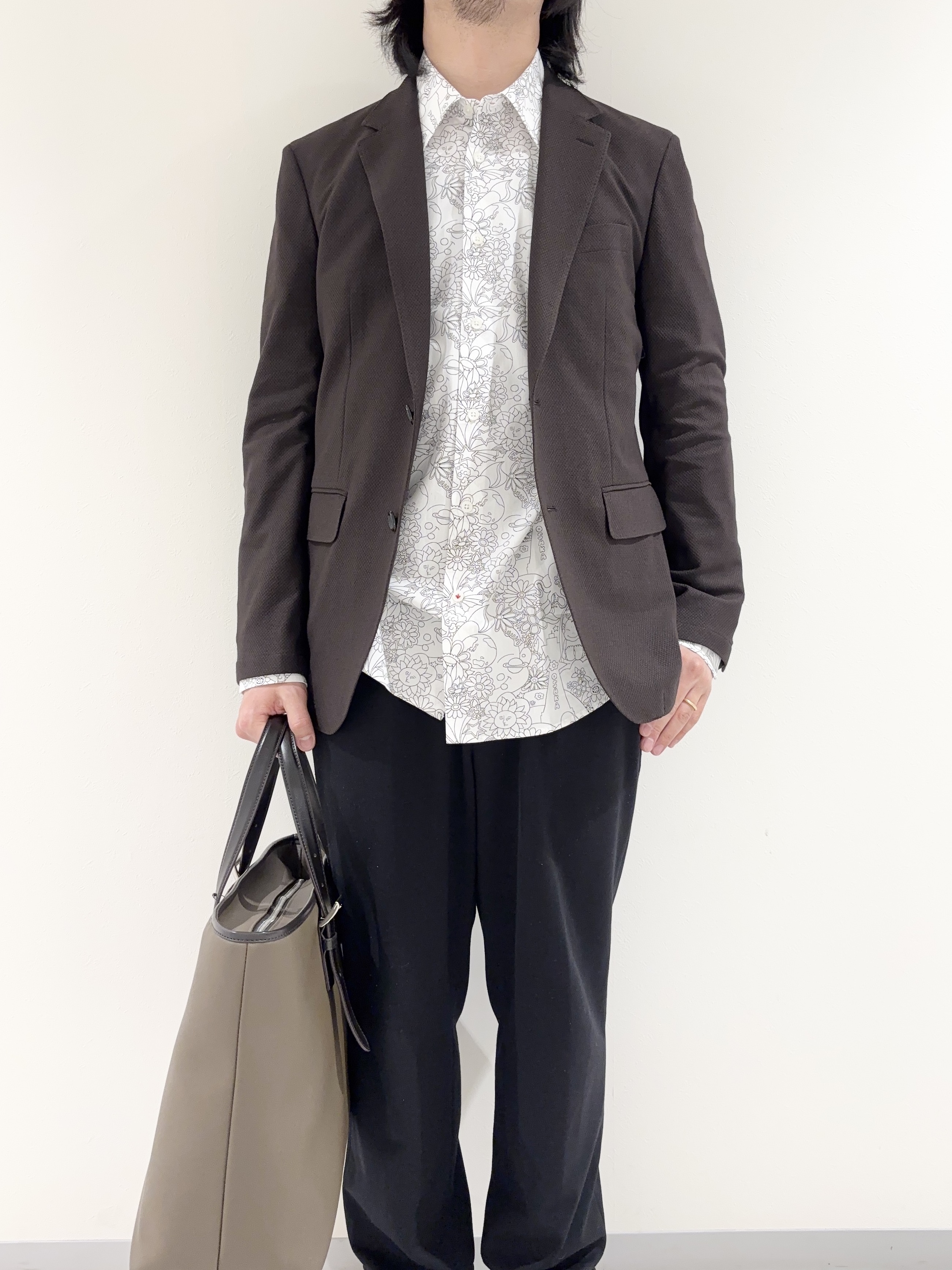 及川さんの「TAKEO KIKUCHI｜【抗菌防臭】CALCULO（R）ジャージ ジャケット」を使ったコーディネート